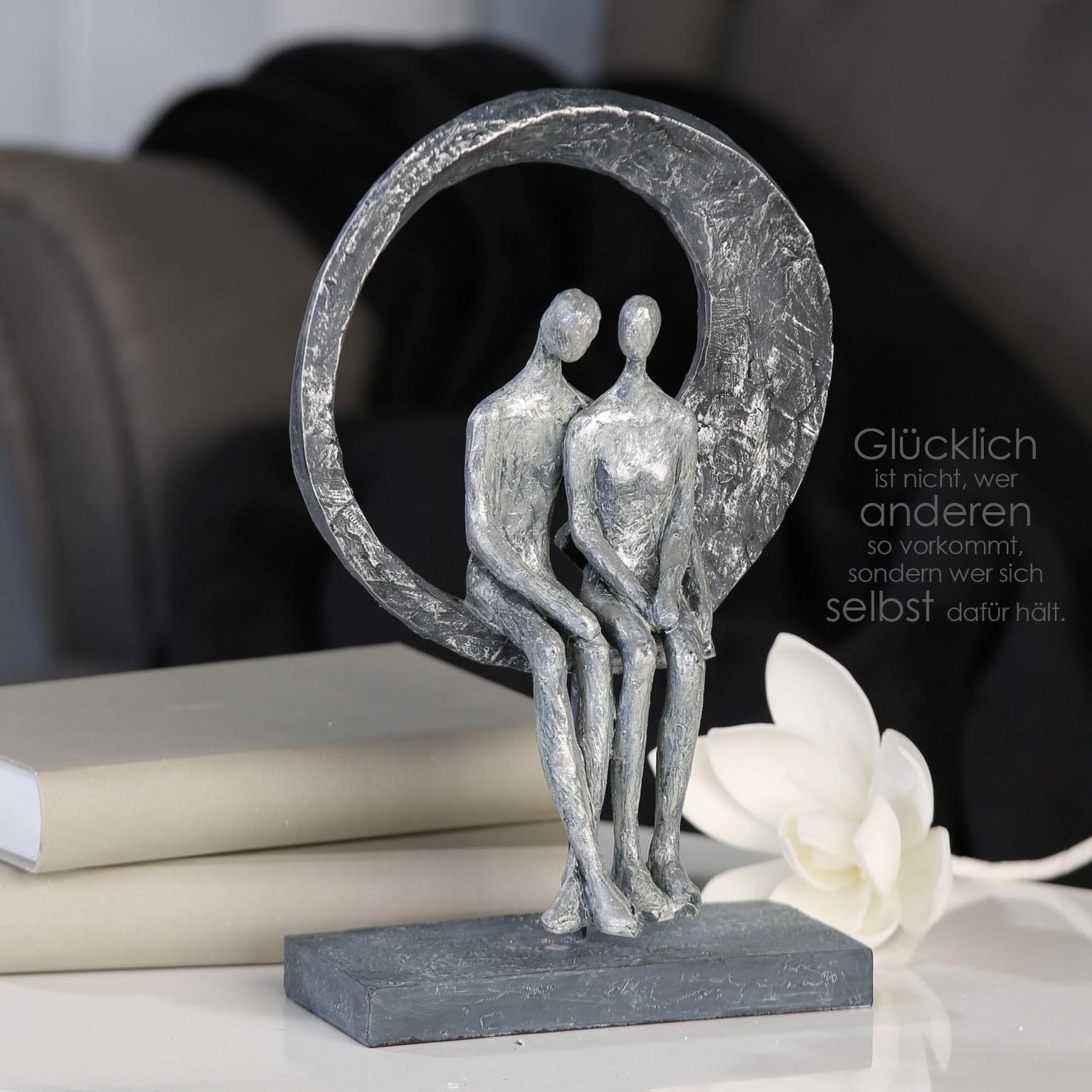 Love bestellen »Skulptur | silber«, Gilde Polyresin silberfarben, Casablanca Dekofigur BAUR by Place,