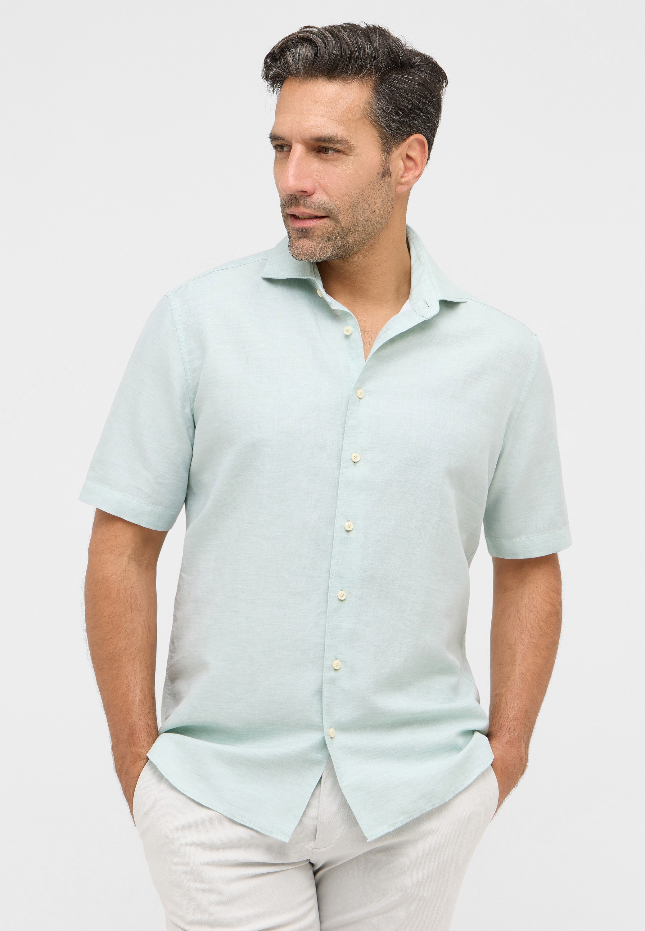 Eterna Kurzarmhemd "MODERN FIT", EASY IRON (bügelleicht) günstig online kaufen