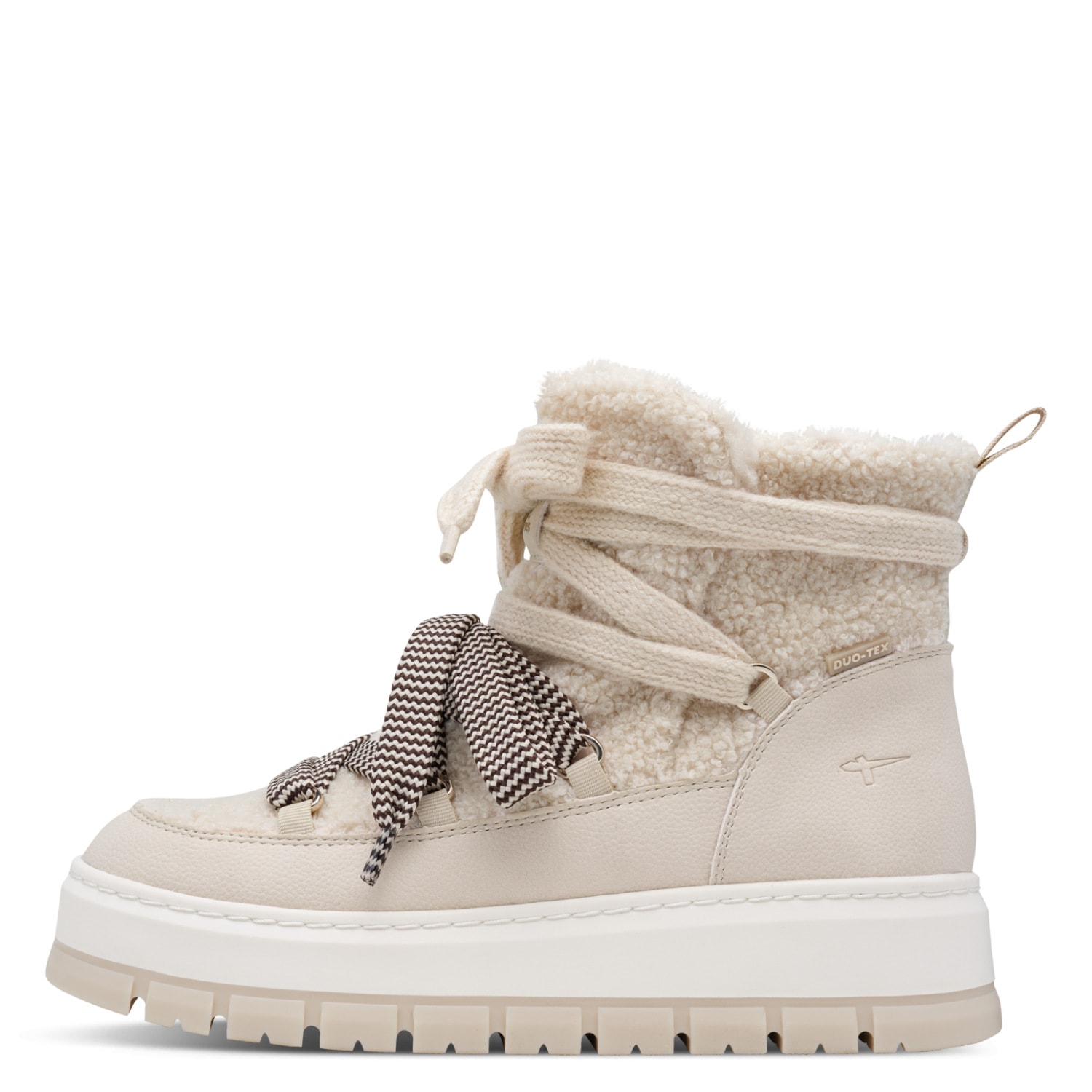Tamaris Winterboots  Keilabsatz, Winterstiefelette mit unterschiedlichen Schnürsenkeln