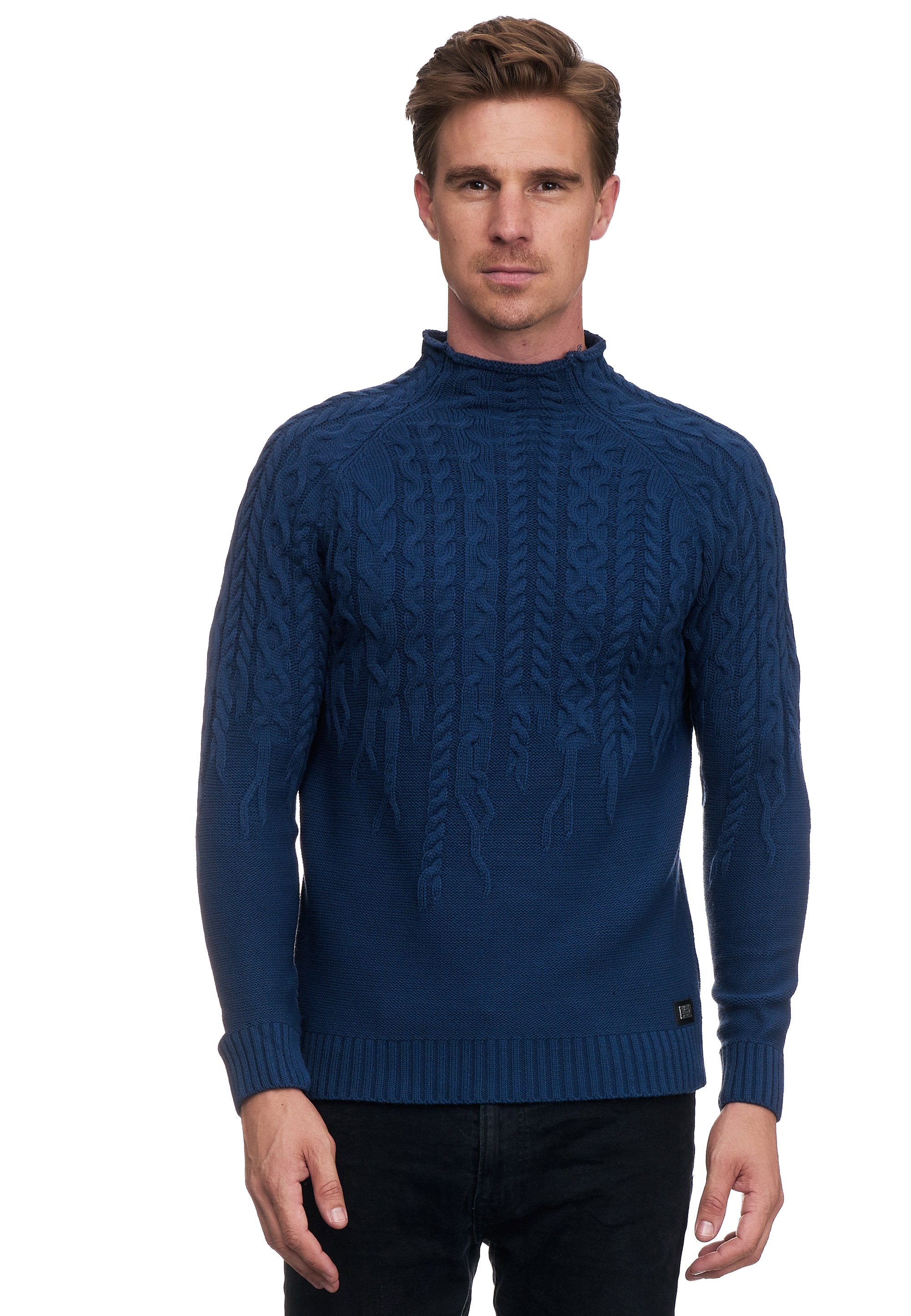 Rusty Neal Strickpullover, mit modischen Zopfmustern kaufen