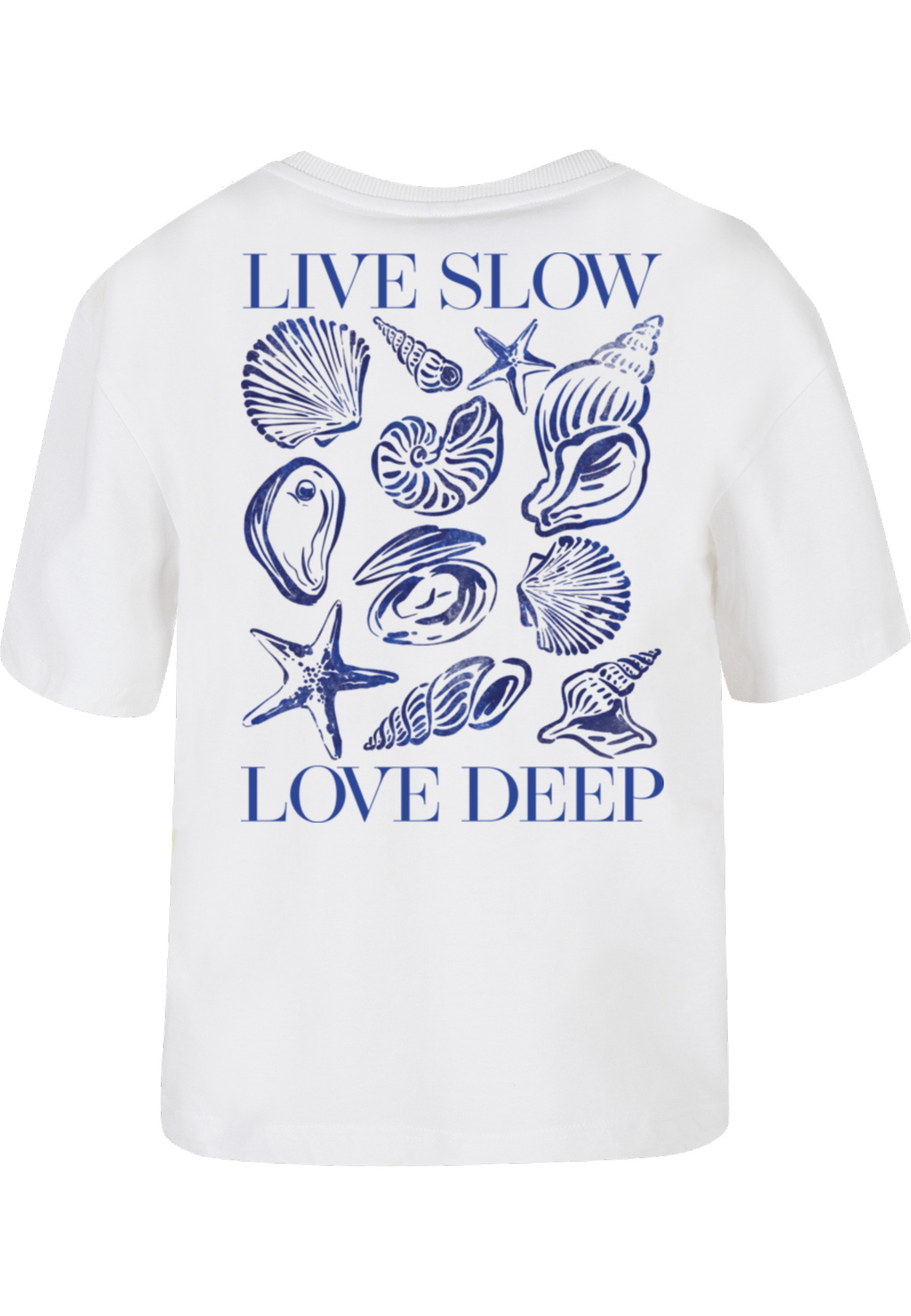 Miss Tee T-Shirt "Miss Tee Live Slow Seashells Tee" 1 Stk. günstig online kaufen