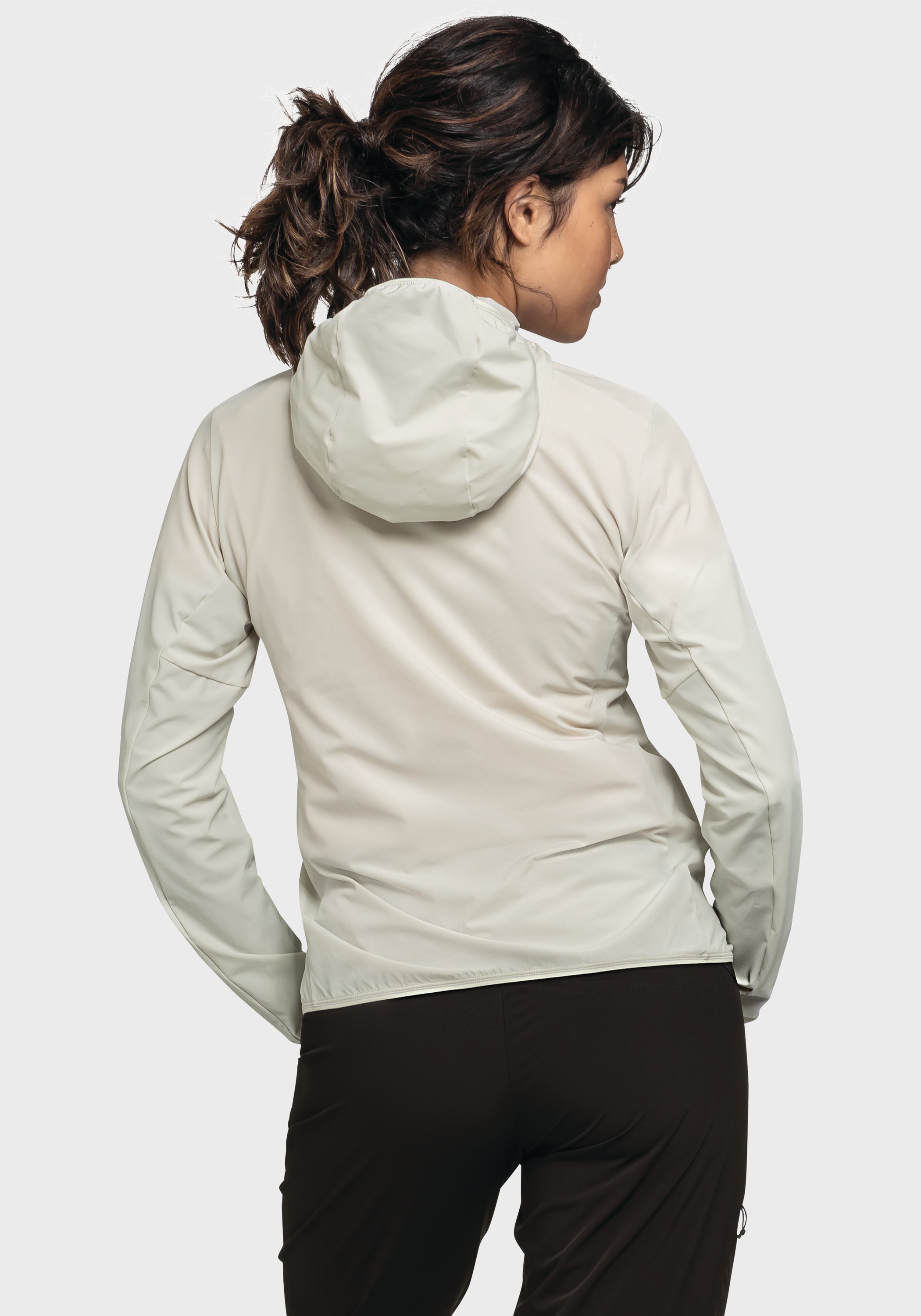 Schöffel Funktionsjacke »Hiking Hybrid Jk Style Blaueis WMS«, mit Kapuze