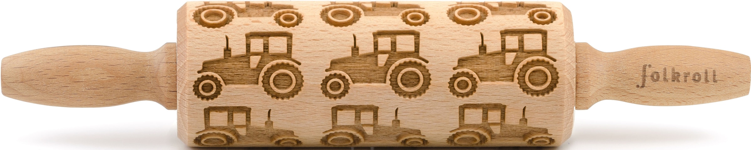 folkroll Teigroller "3D-Motiv-Teigrolle", Traktor