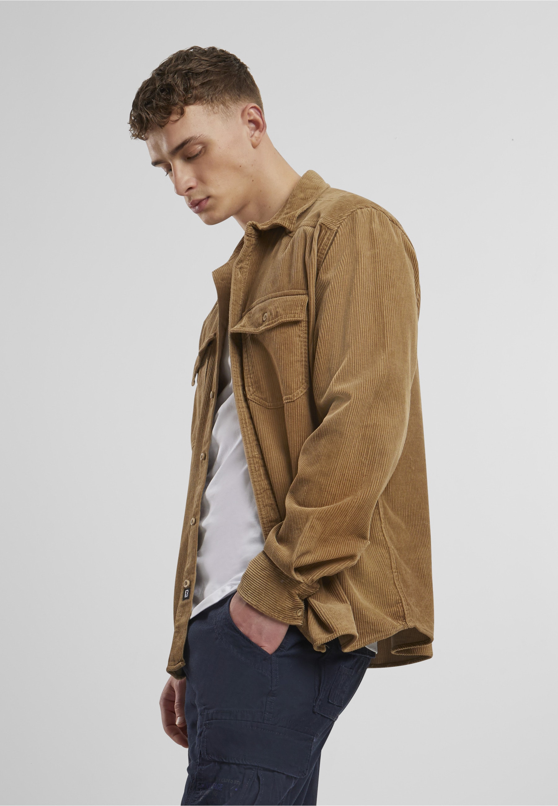 Brandit Langarmhemd »Brandit Herren Corduroy Classic Shirt Long Sleeve« 1 Stk.