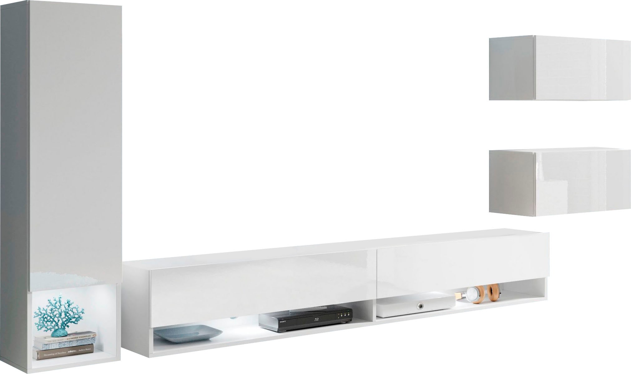 Home affaire Wohnwand "Amadeo" Set, 4 Stk. tlg.