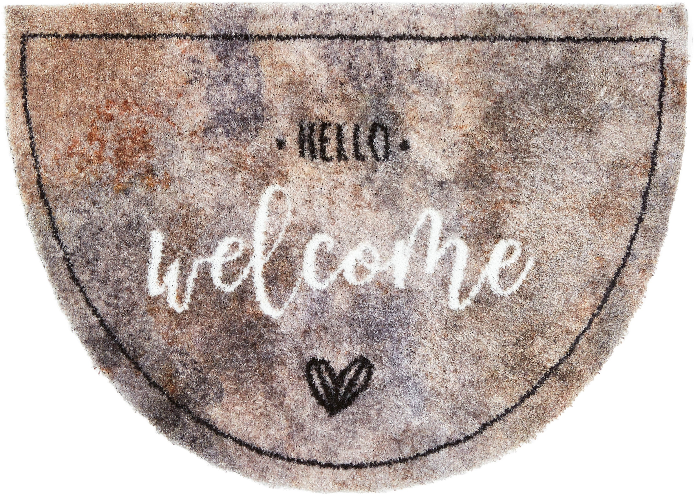 ASTRA Fußmatte "Pure&Soft 016" halbrund 7 mm Höhe Sauberlaufmatte, weiche O günstig online kaufen