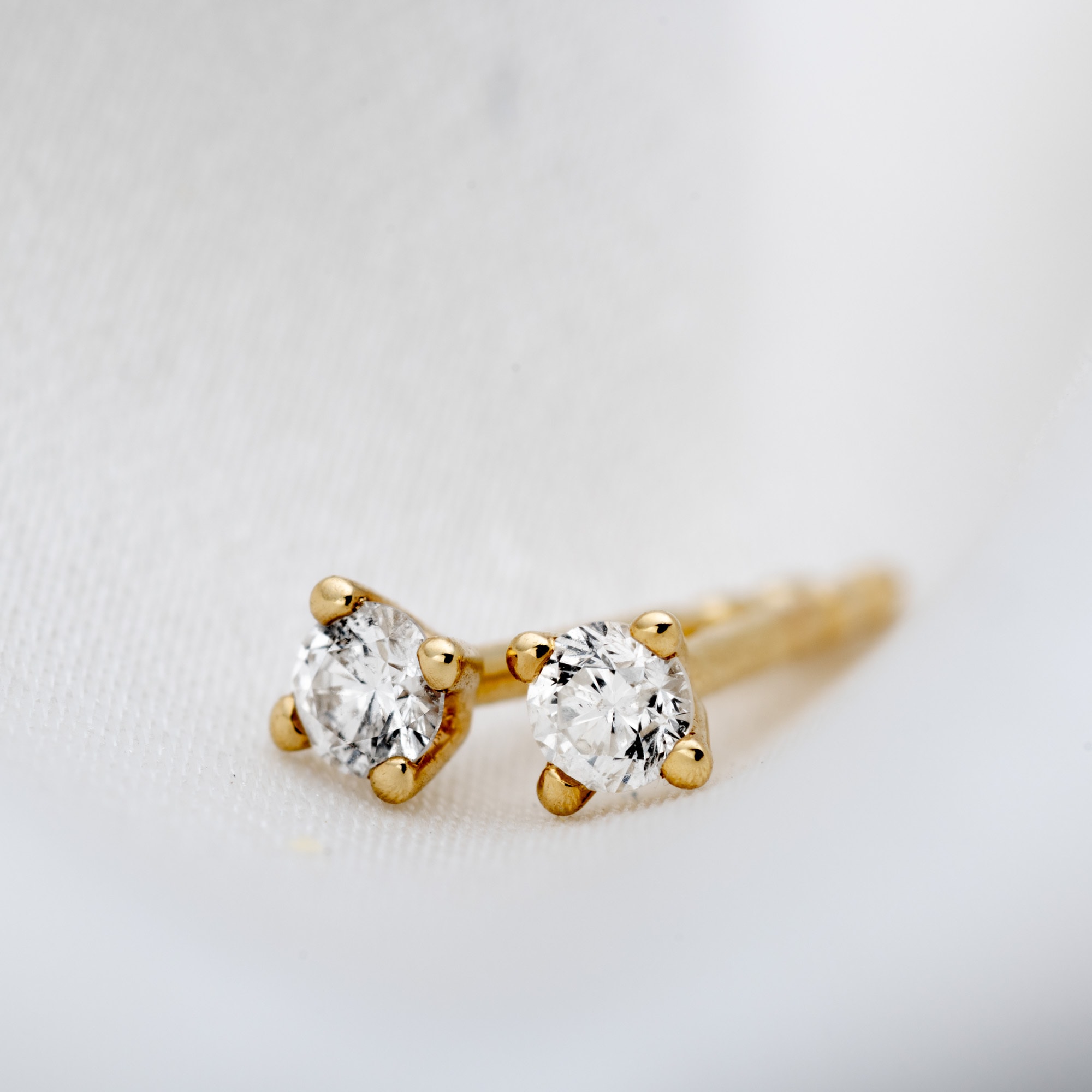 Orolino Paar Ohrstecker »585/- Gelbgold glanz 2 Brill. 0,10 ct. H/P2«