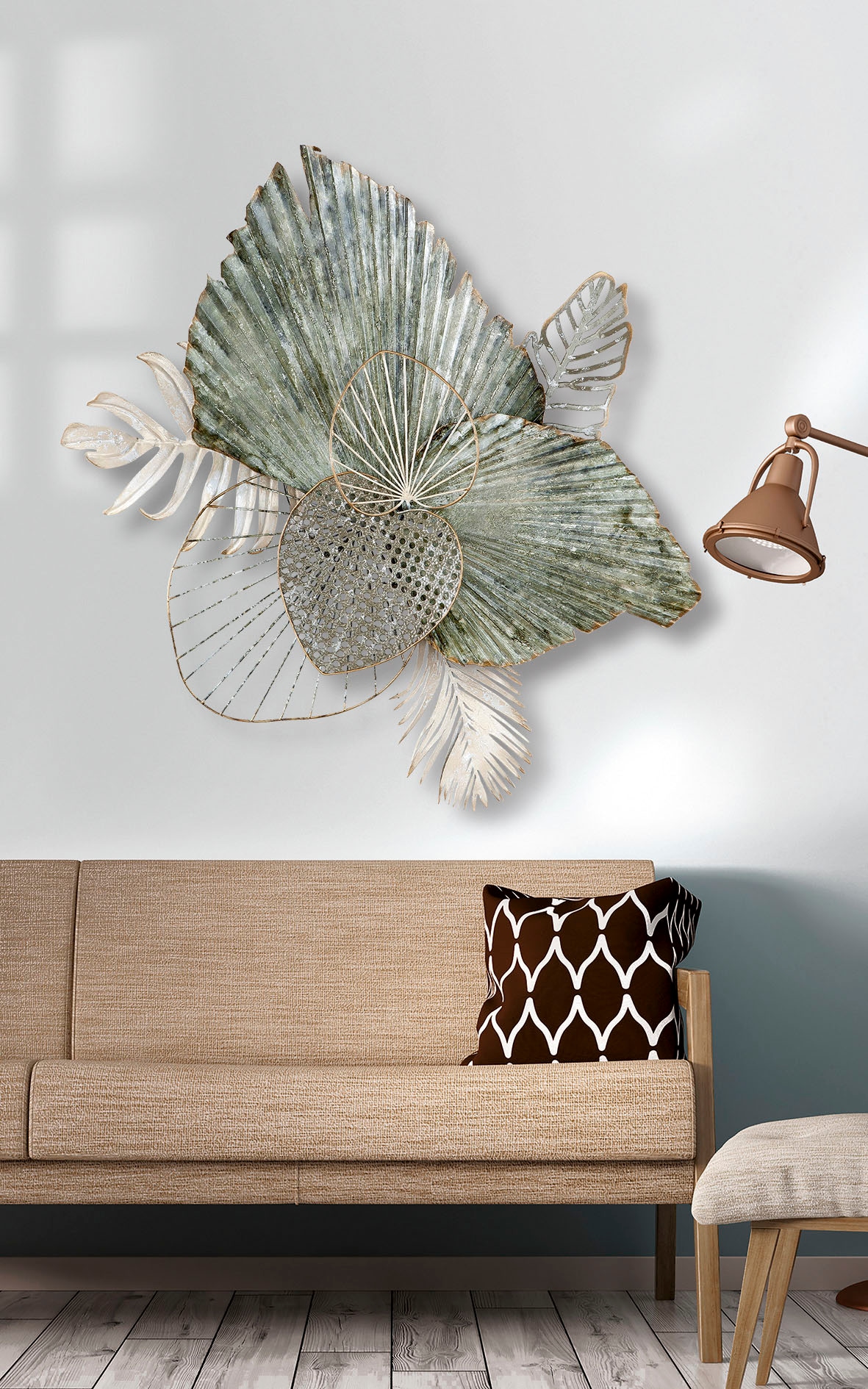 GILDE Wanddekoobjekt silber«, Esszimmer Baum, Metall, Wohnzimmer | & aus kaufen BAUR »Wandrelief im Wanddeko, dekorativ