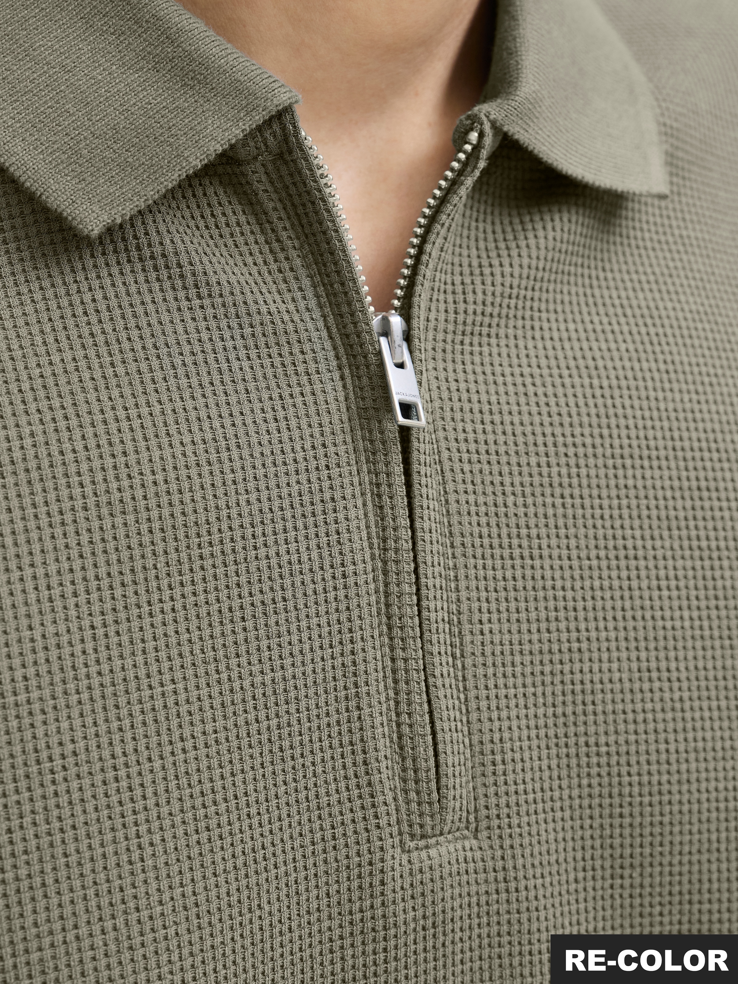 Jack & Jones Poloshirt »JJEAUSTIN ZIP POLO SS NOOS« mit Polokragen