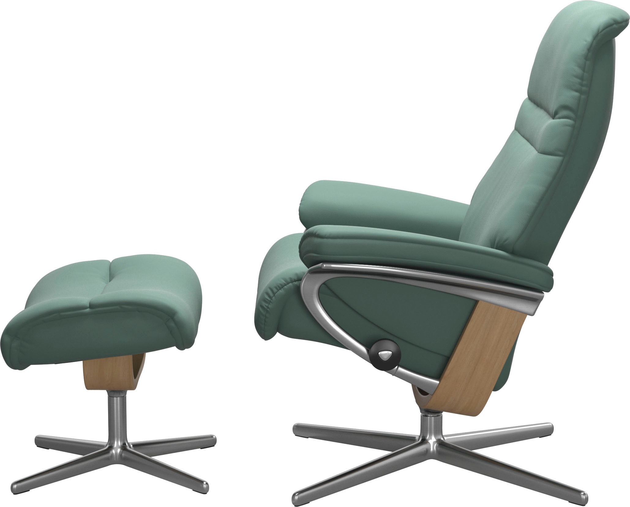 Stressless® Fußhocker »Sunrise«, mit Cross Base, Größe S, M & L, Holzakzent Eiche