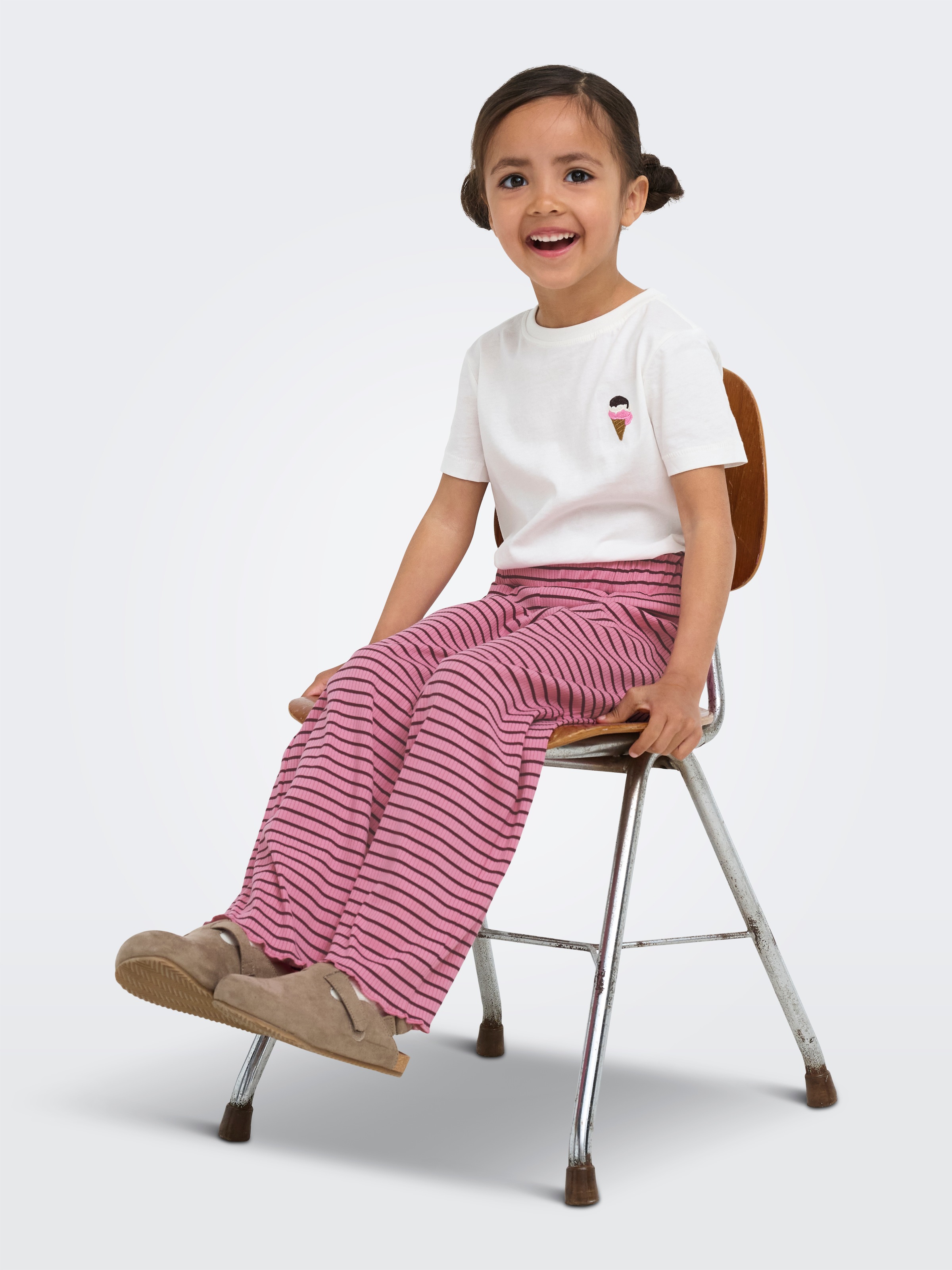 KIDS ONLY Jerseyhose »KMGMAUDE LIFE STRIPE WIDE PANT JRS NOOS«