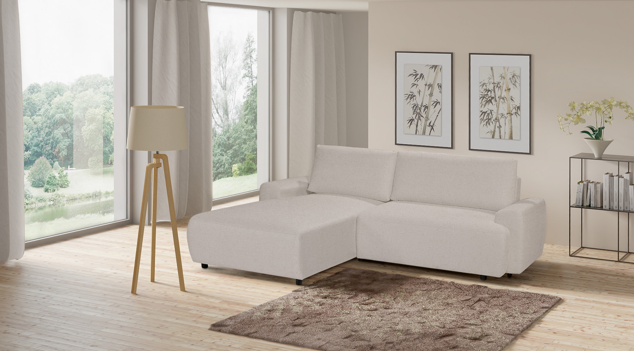 exxpo - sofa fashion Ecksofa "Gato, Designsofa mit hohem Sitzkomfort, L-For günstig online kaufen