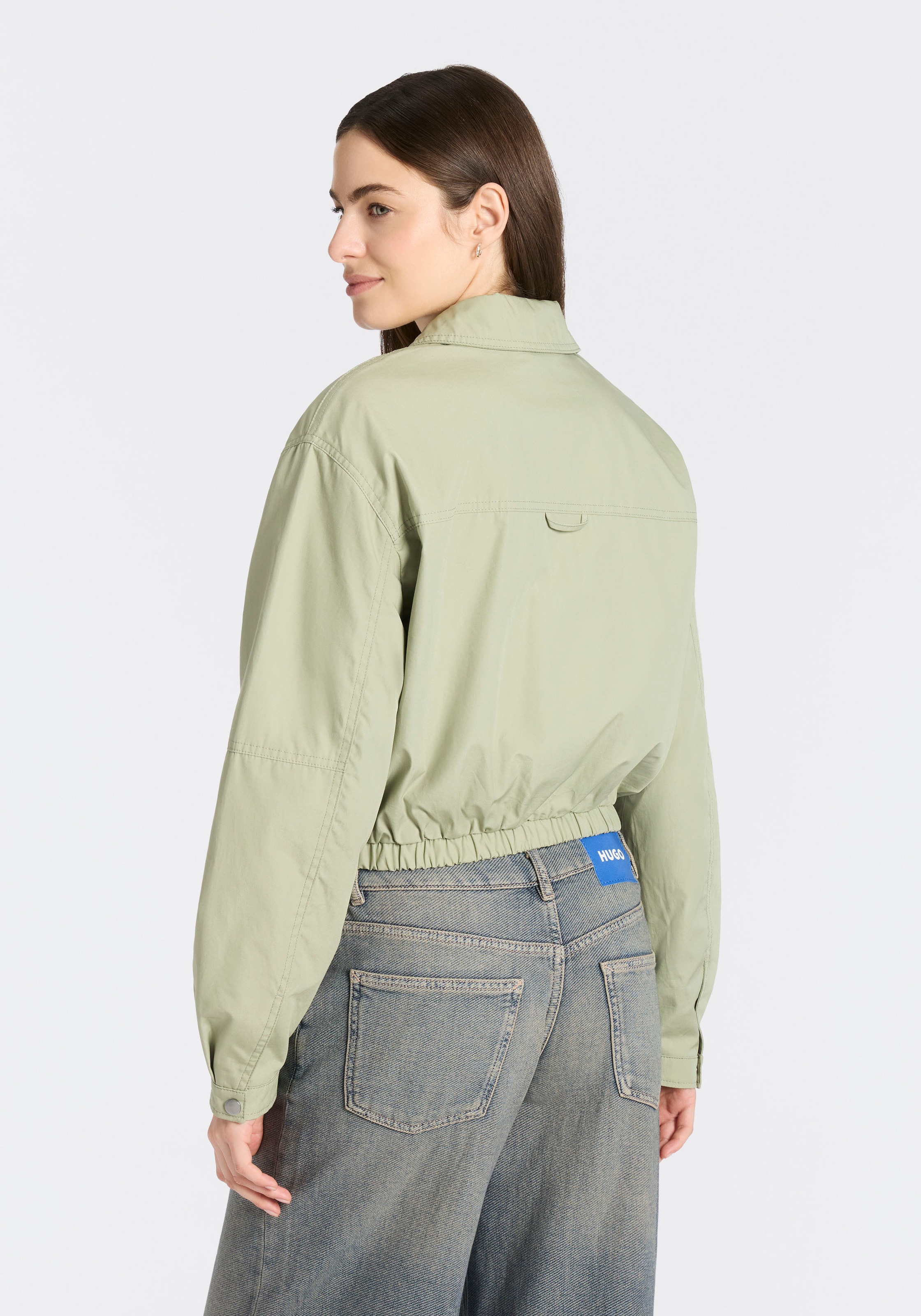 HUGO Blue Kurzjacke "Autene" Paper-Touch günstig online kaufen