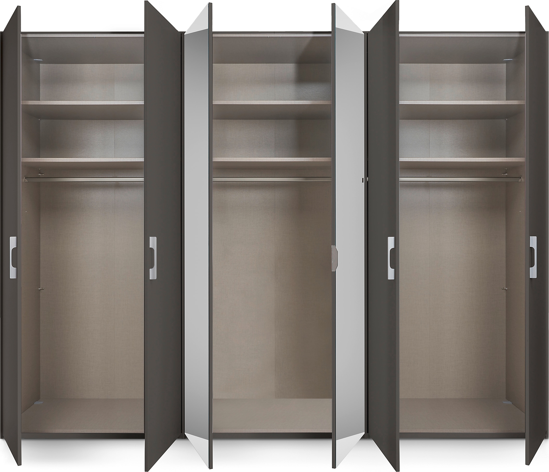 set one by Musterring Drehtürenschrank »Henderson«, mit Spiegel, in 2 Breiten, inkl. Fachböden und Kleiderstangen