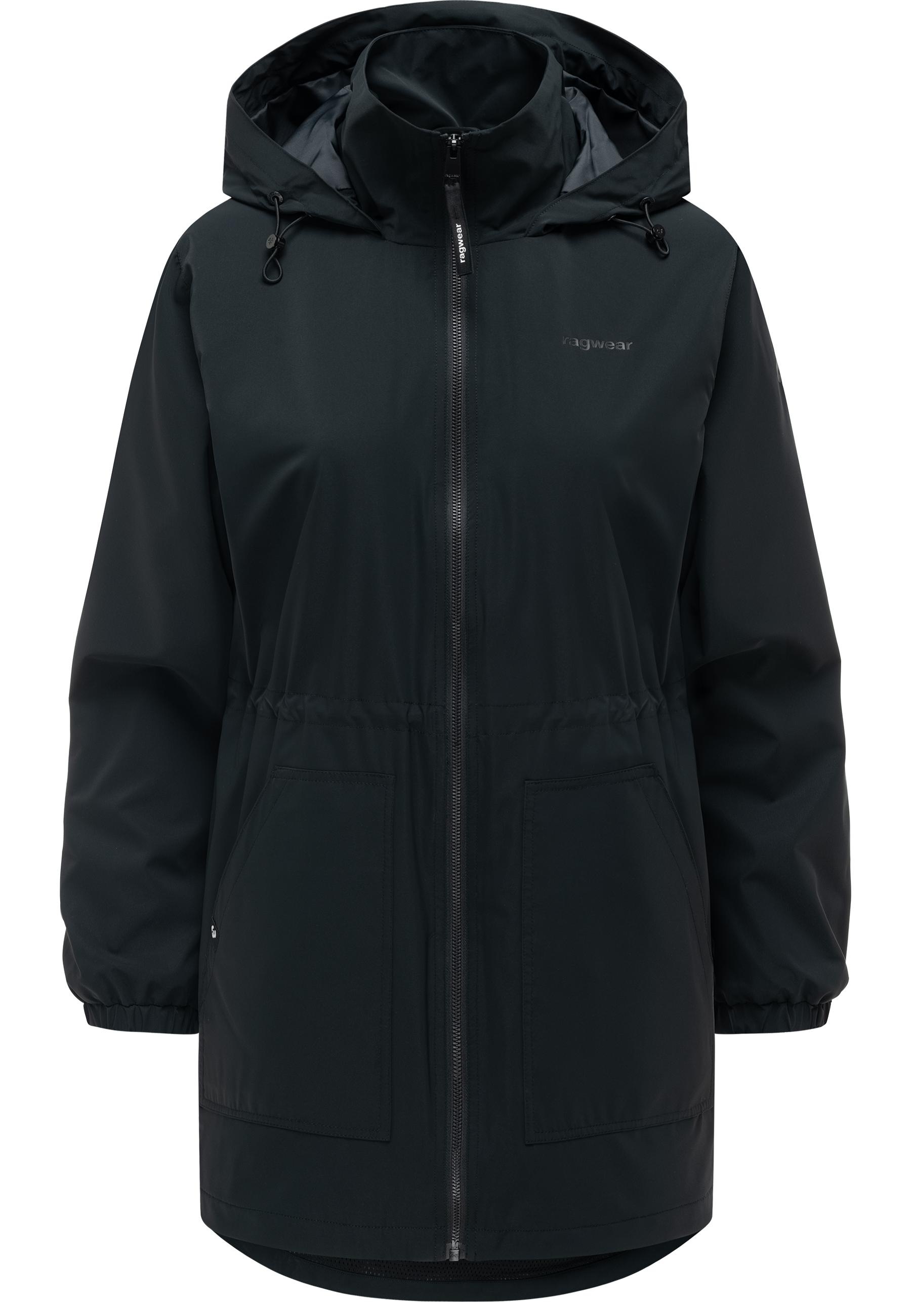 Ragwear Kurzmantel "Brona" Kurzer Damen Übergangsmantel mit Taillenzugband