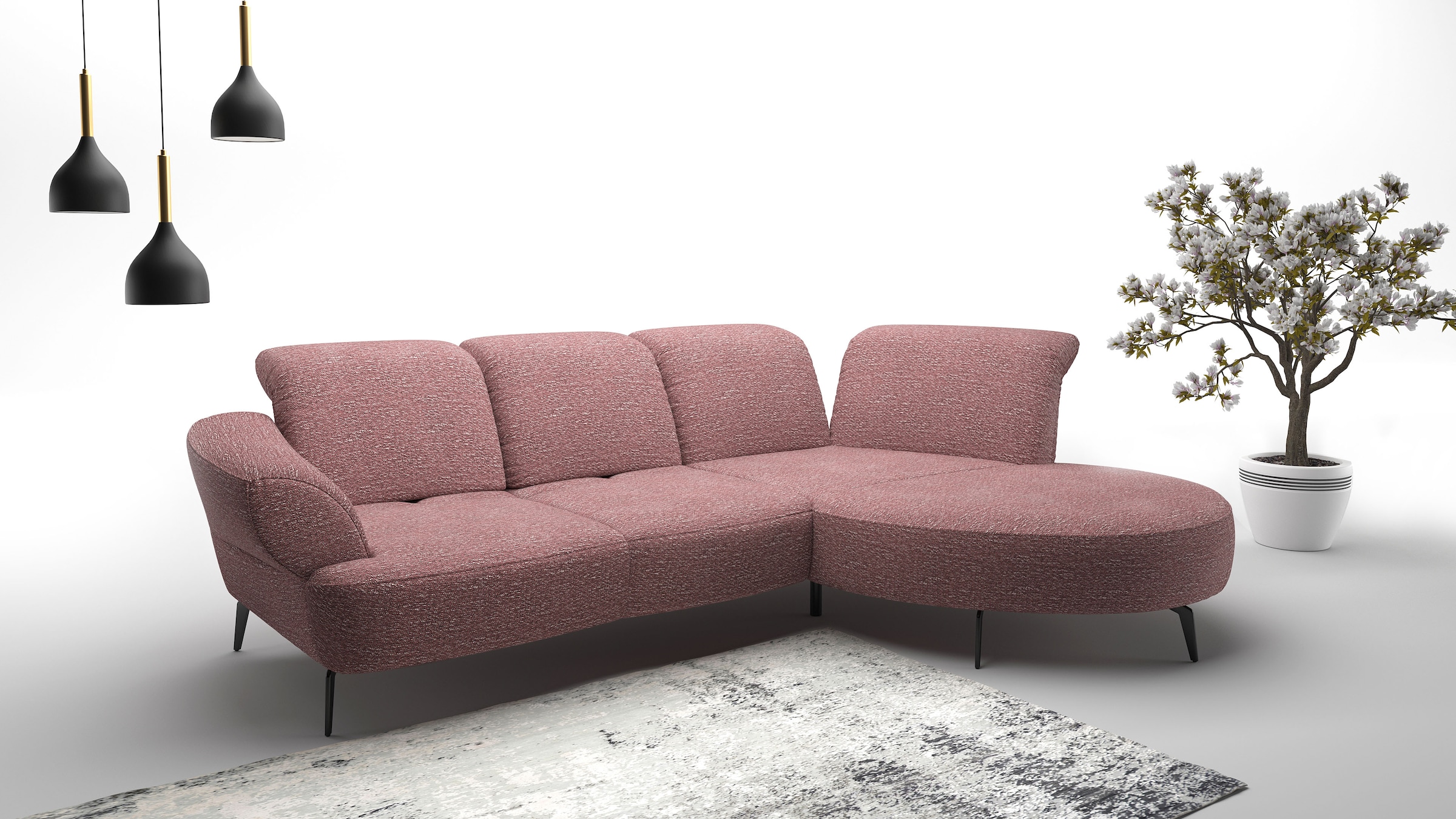 sit&more Ecksofa "Dance, L-Form, inkl. Sitztiefenverstellung", inkl. Click& günstig online kaufen
