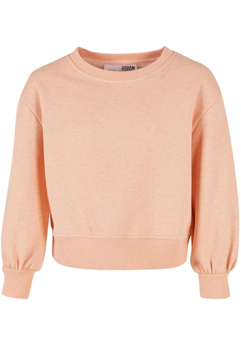 Rundhalspullover »Urban Classics Damen Girls Oversized Color Melange Crewneck«, (1 tlg.)