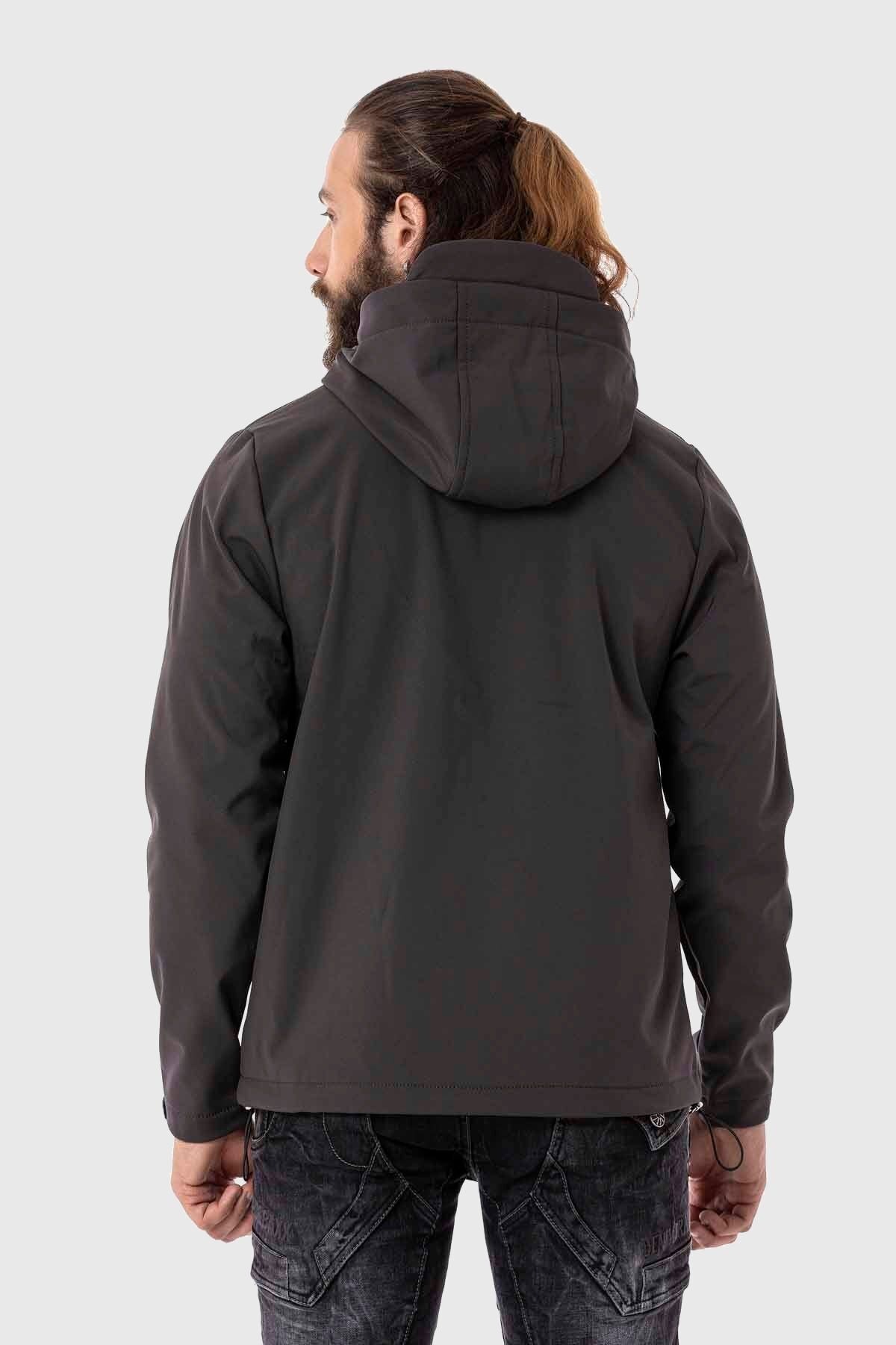 Cipo & Baxx Funktionsjacke "Jacke" mit Kapuze im unifarbenen Look günstig online kaufen