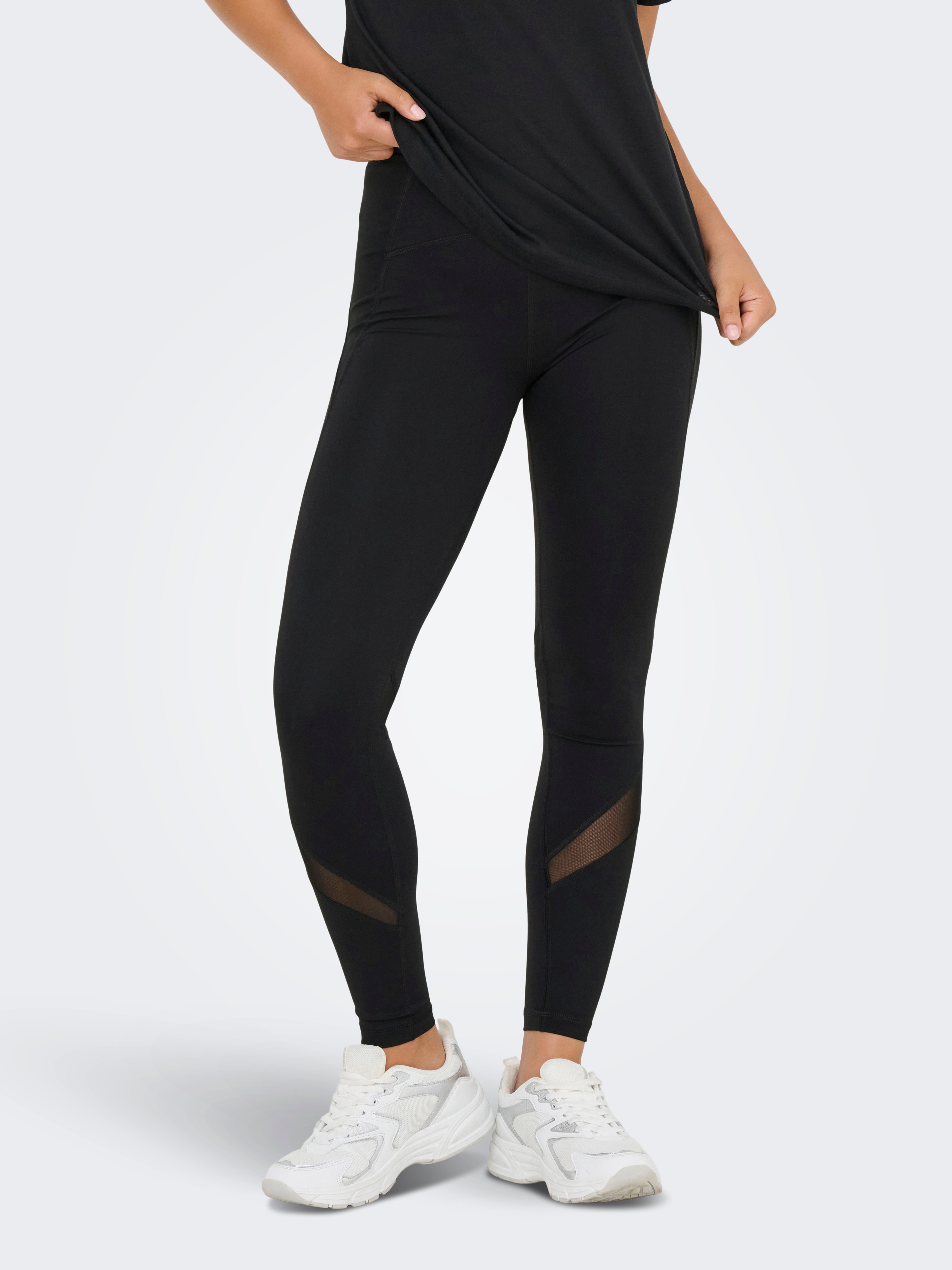 ONLY Play Funktionstights "ONPRYA-3-POSH HW PCK TIGHTS NOOS" mit Markenlabel, aus Nylon und Elasthan, elastisch, atmungsaktiv