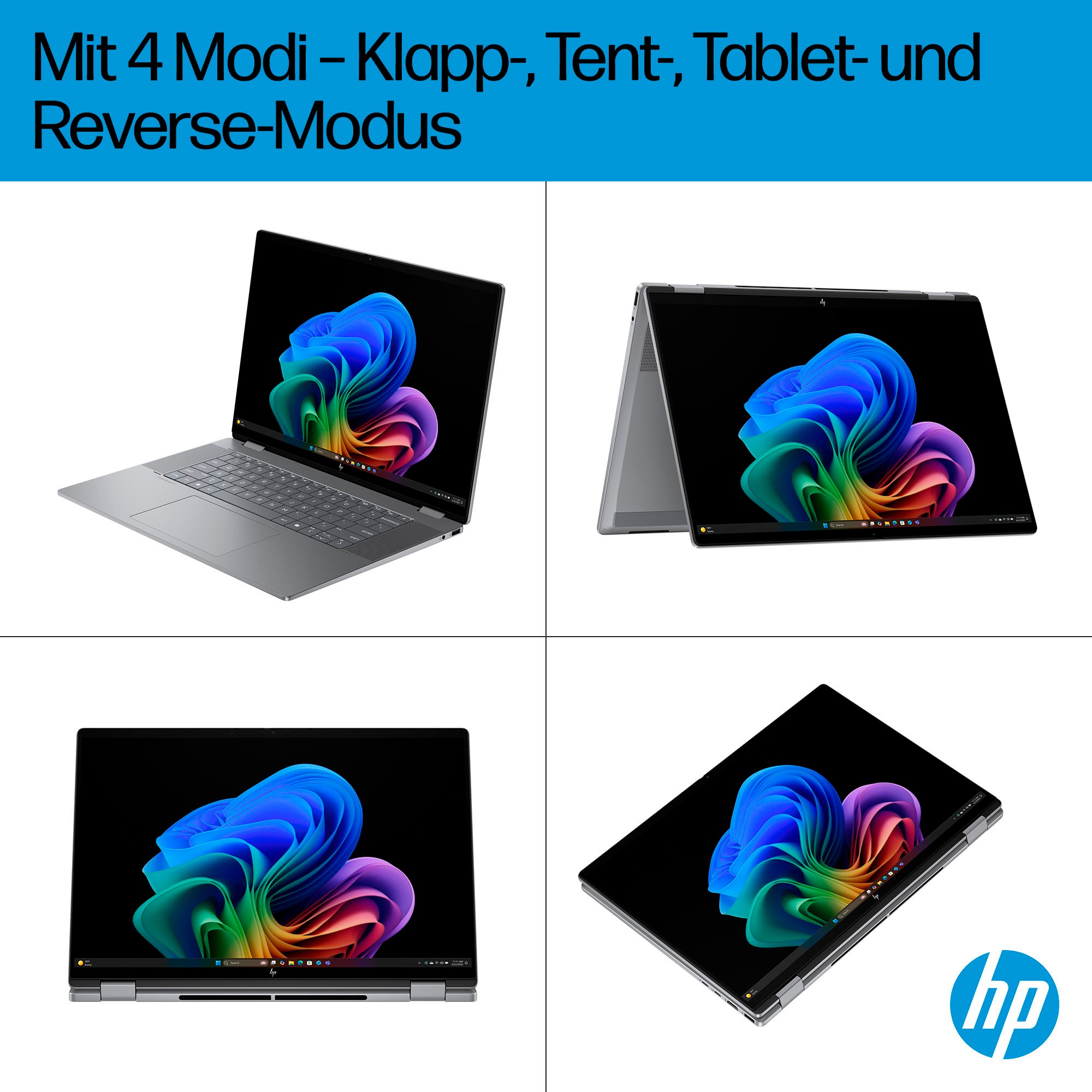 HP Convertible Notebook »OmniBook X Flip NGAI 16-ar0078ng«, 40,6 cm, / 16 Zoll, AMD, Ryzen™ AI 7, Radeon 860M, 1000 GB SSD