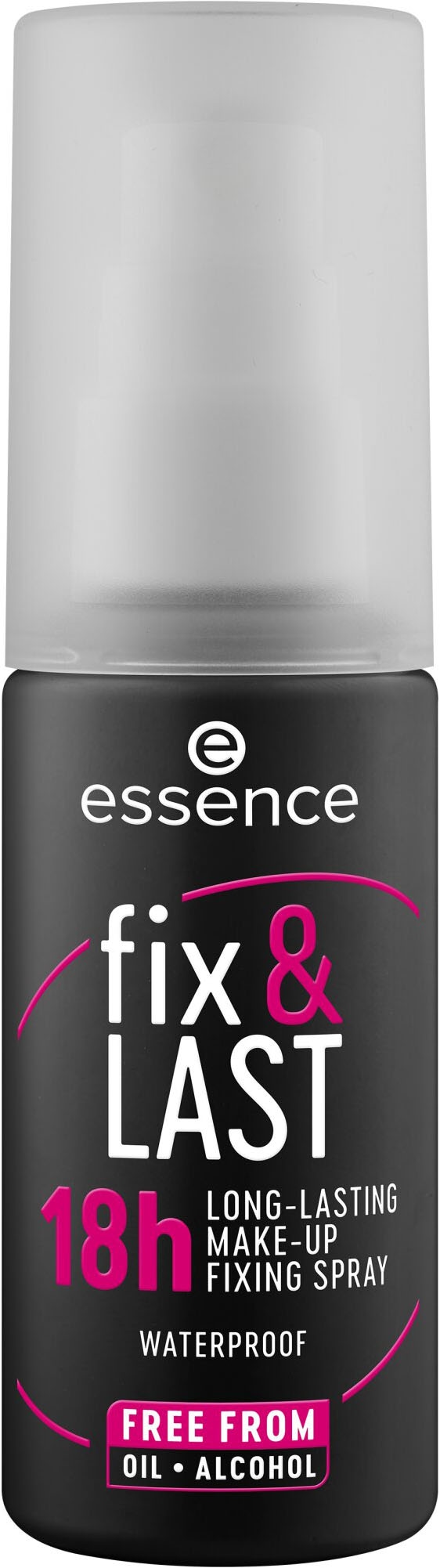 Essence Fixierspray »fix & LAST 18h LONG-LASTING MAKE-UP FIXING SPRAY«, (Set, 3 tlg.), Hält das Make-up bis zu 18 Stunden mit gleichmäßiger Sprühverteilung.