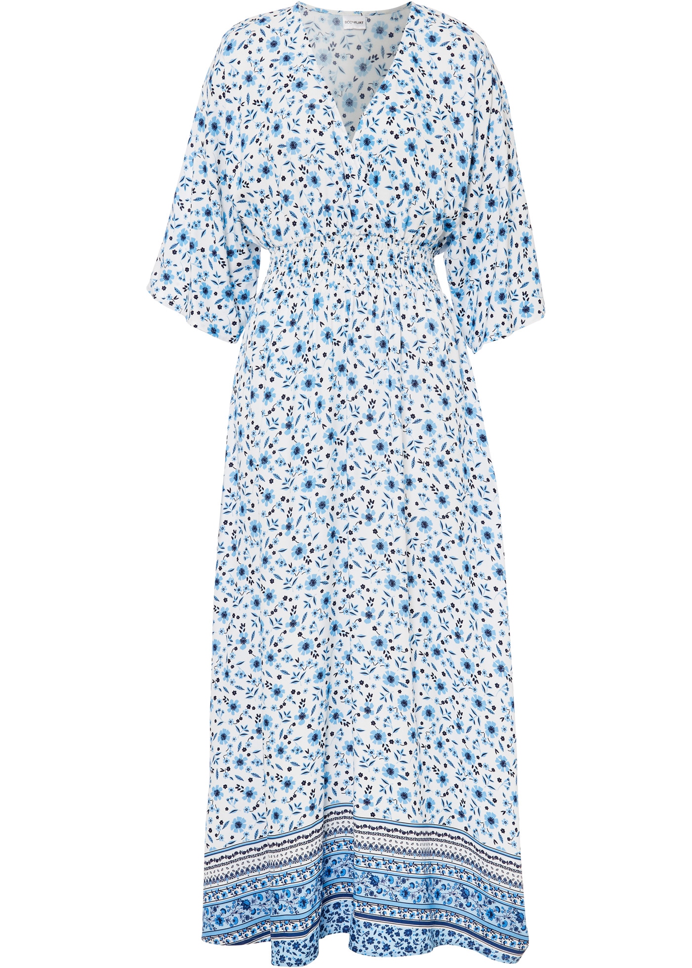 bonprix Maxikleid »Maxikleid aus reiner Viskose« Maxikleid aus reiner Viskose