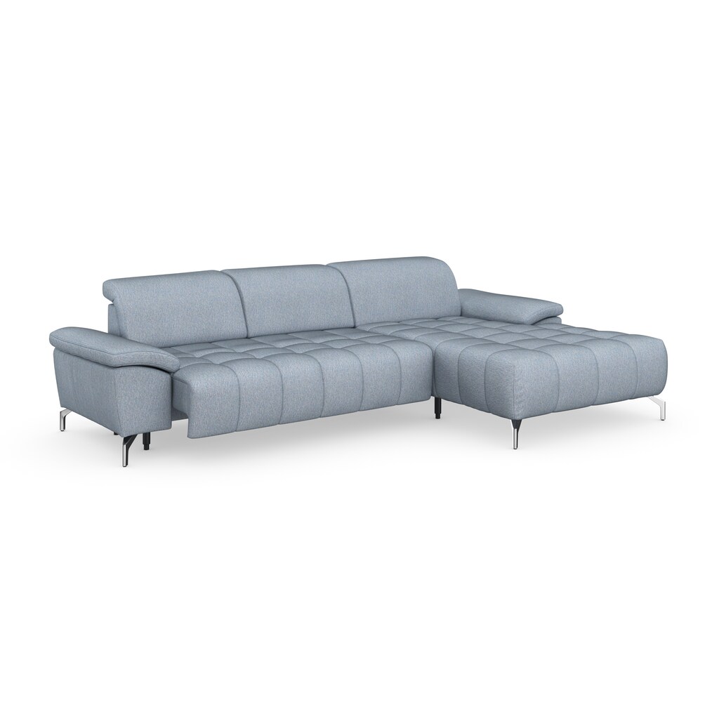 Wohnen Sofas & Couches sit&more Ecksofa »Cool«, wahlweise mit Kopfteilverstellung und Vorziehsitz, motorisch, mit silberfarbenen Wohnen Sofas & Couches sit&more Ecksofa »Cool«, wahlweise mit Kopfteilverstellung und Vorziehsitz, motorisch, mit silberfarbenen