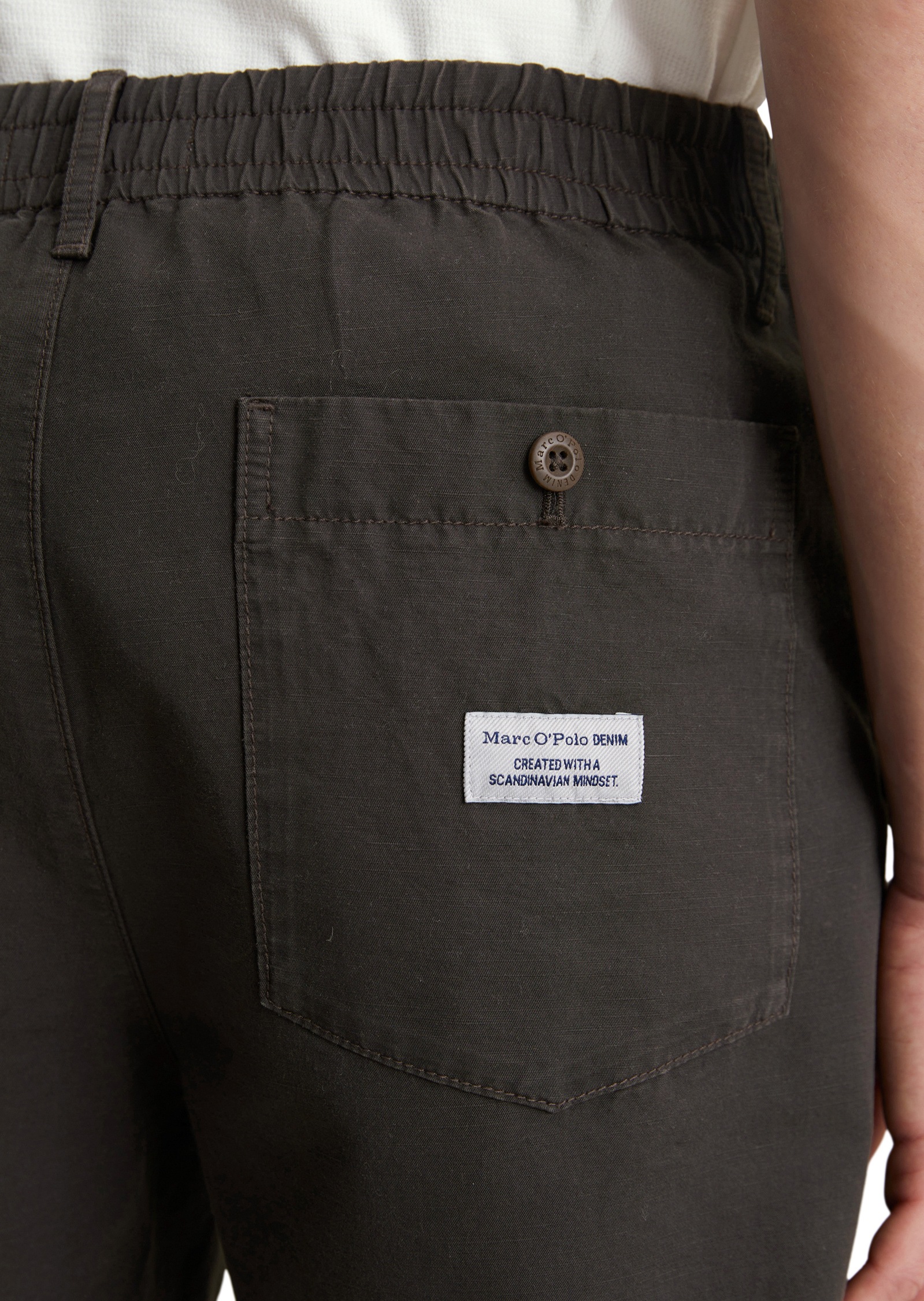 Marc O'Polo DENIM Shorts »aus Bio-Baumwolle und Leinen«