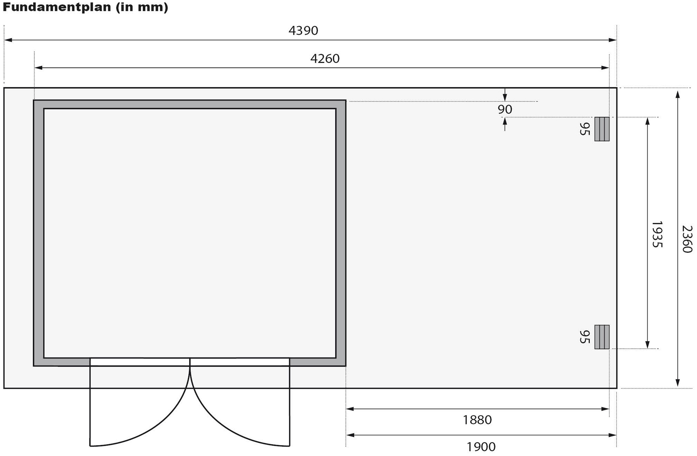 Karibu Gartenhaus »Falkensee 4«