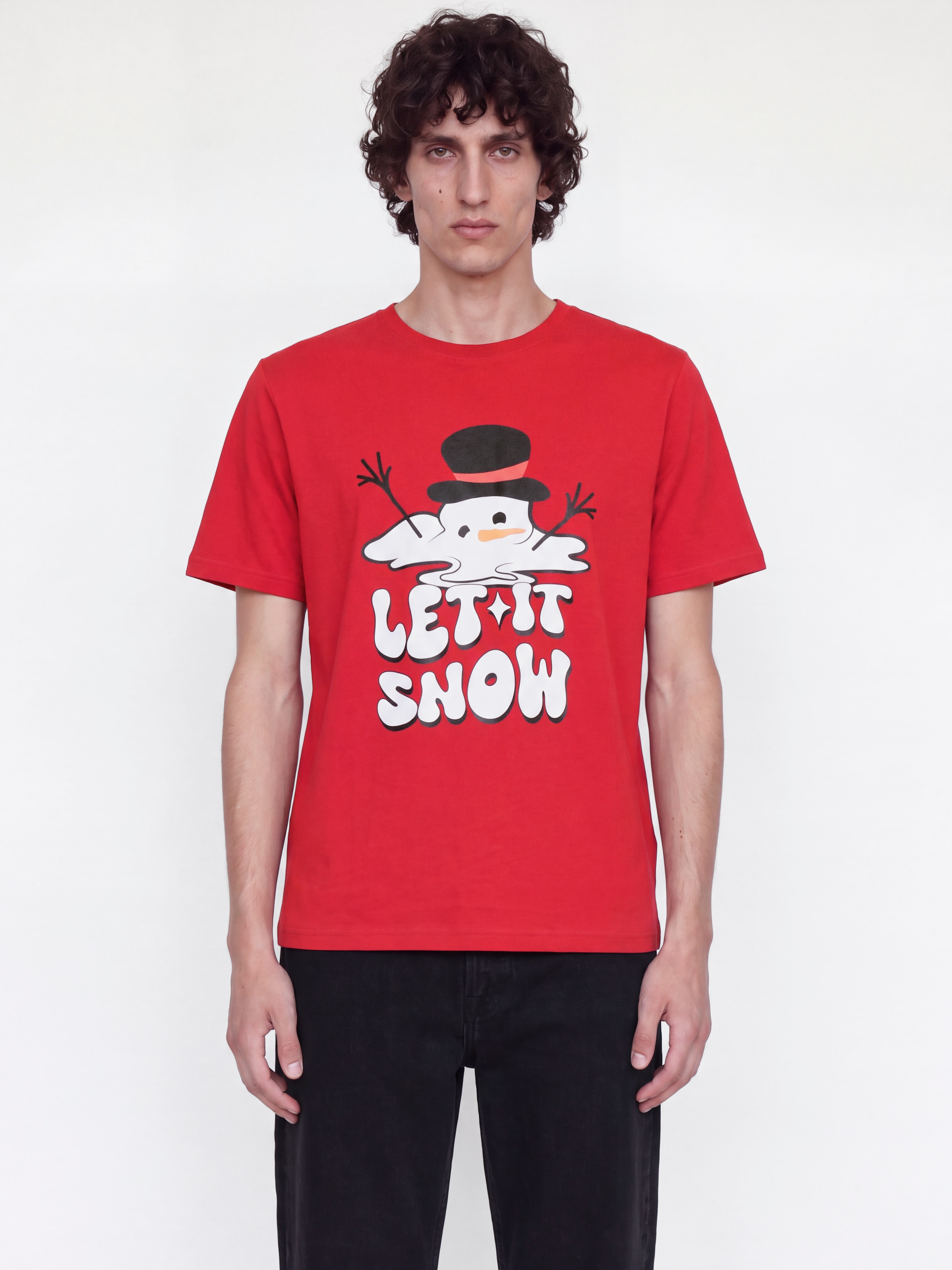 Jack & Jones T-Shirt »JJXMAS FUN TEE SS CREW NECK« Baumwolle, regular Fit