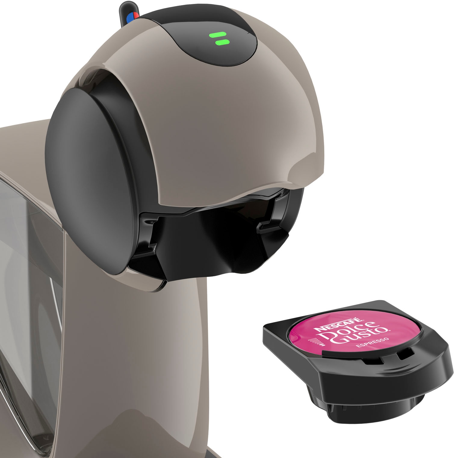 NESCAFÉ® Dolce Gusto® Kapselmaschine »Krups, KP270A Infinissima Touch Automatic in Taupe«, Hochdrucksystem bis 15 Bar, Touchscreen, Energiesparmodus nach 1 Min.