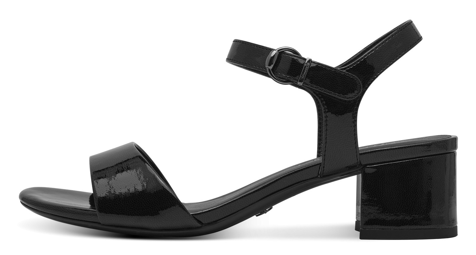 Tamaris Sandalette, Blockabsatz, Festtagsschuh, Abendschuh, Klett unter der Zierschnalle