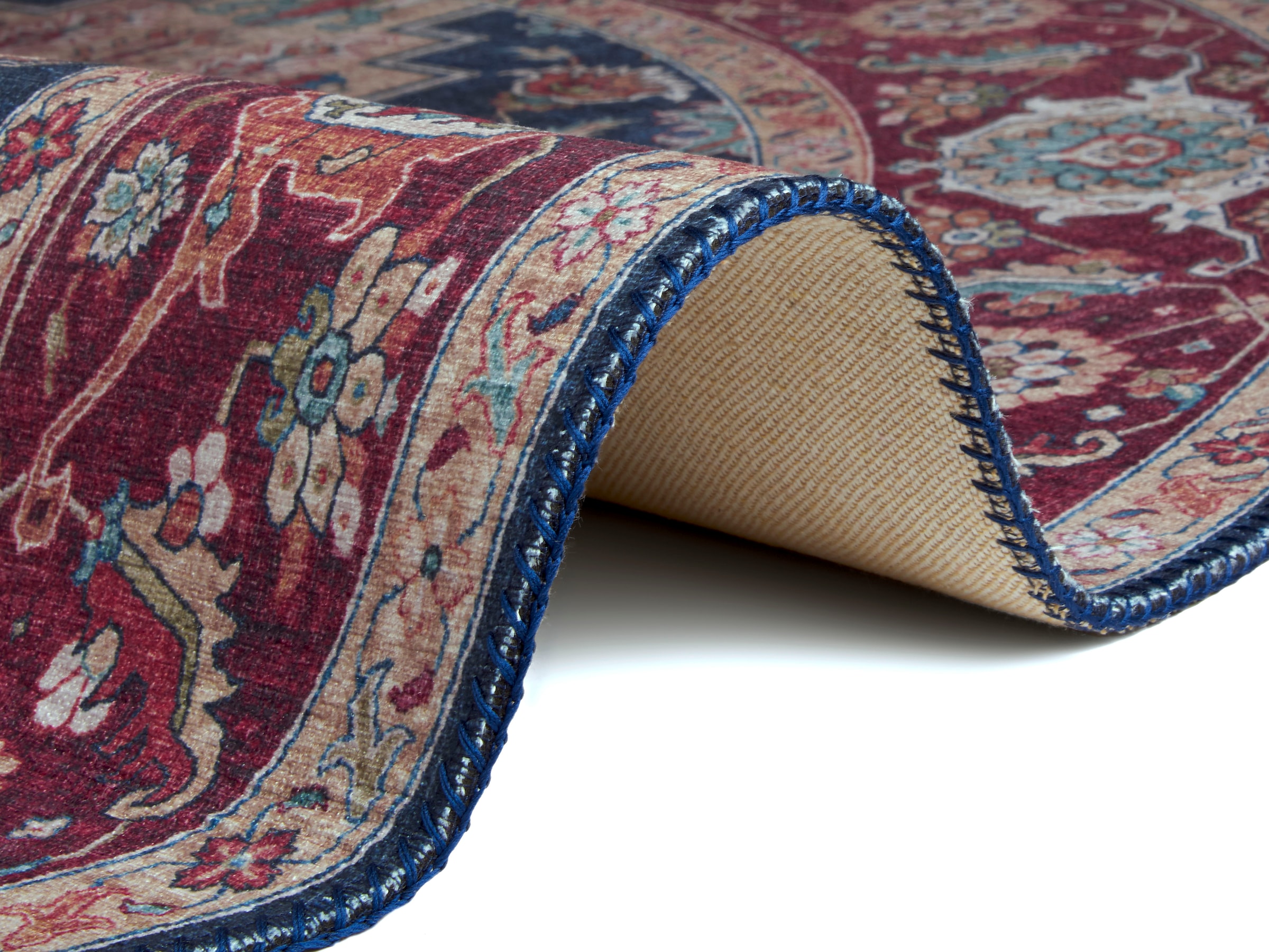 HANSE Home Teppich »Sylla«, rund, 5 mm Höhe, Orientalisch, Orient, Vintage, Wohnzimmer, Schlafzimmer, Esszimmer