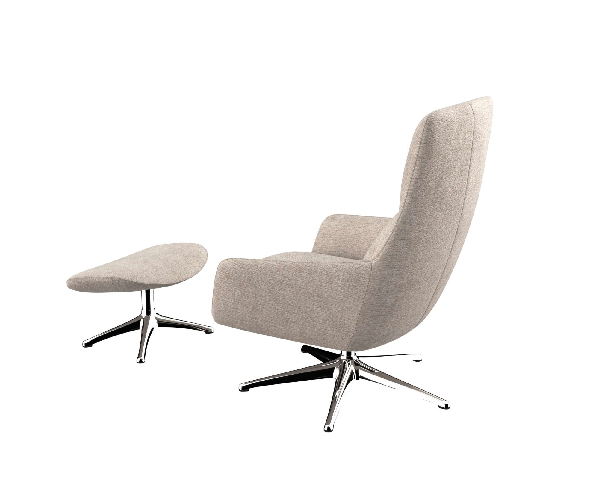 FLEXLUX Drehsessel »Marinella, Relaxsessel, TV-Loungesessel, Polstersessel,«, Liegefunktion, drehbar, Fuß Alu, OTTOs Choice