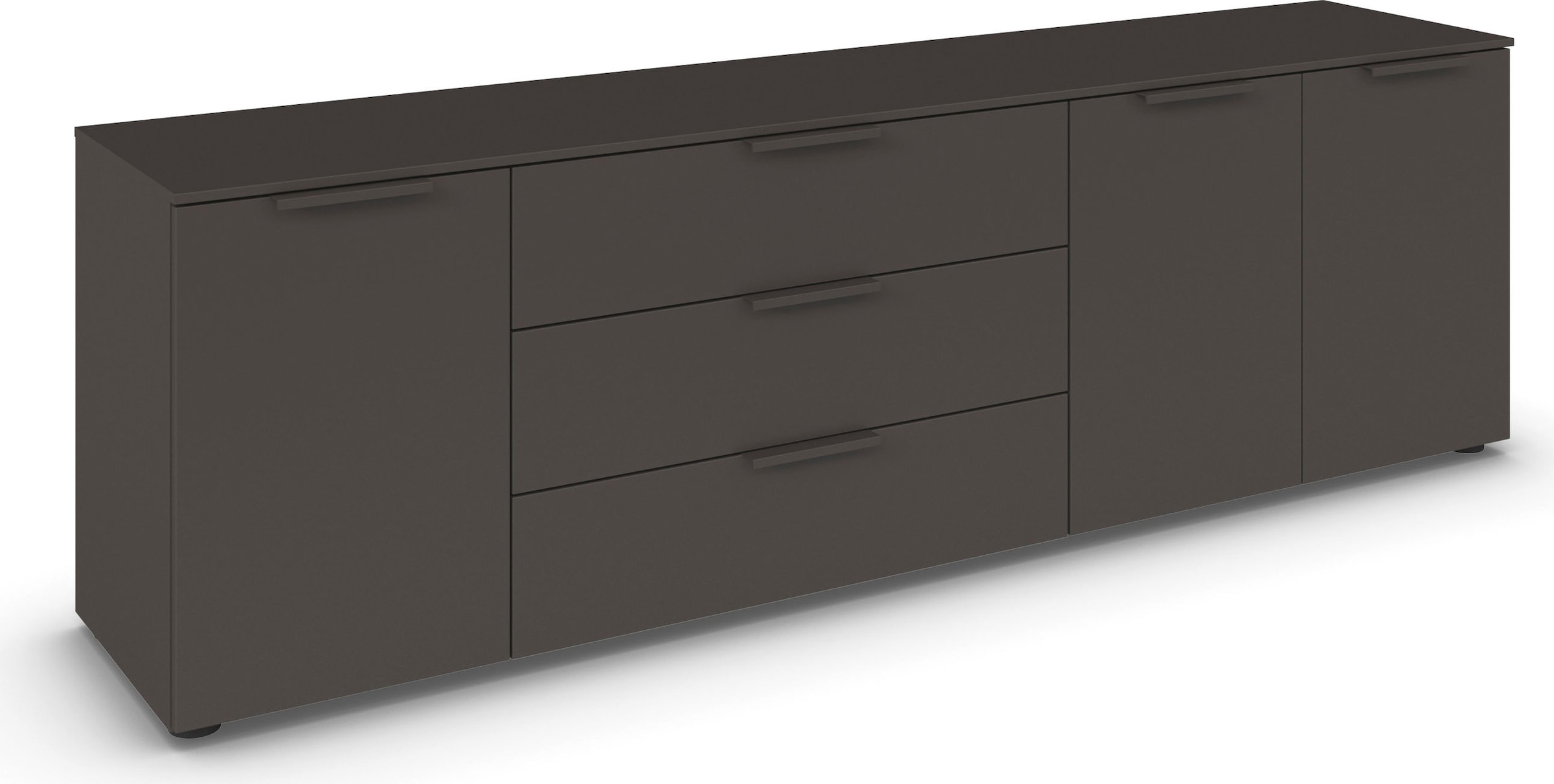 rauch Schubkastenkommode "Kommode Türkommode Sideboard Kombikommode FLIPP" Breite 200 cm mit 2 Einlegeböden, 3-türig mit 3 Schubladen und Soft-Close-Funktion