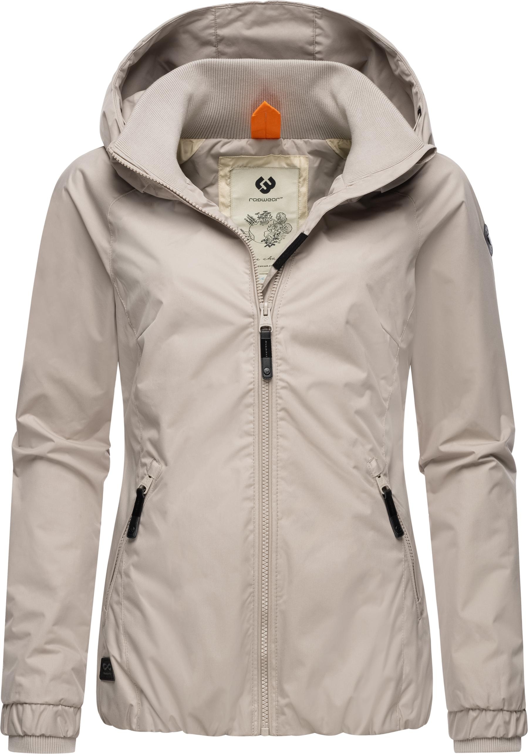 Ragwear Outdoorjacke "Dizzie" mit Kapuze Wasserdichte Übergangsjacke mit großer Kapuze