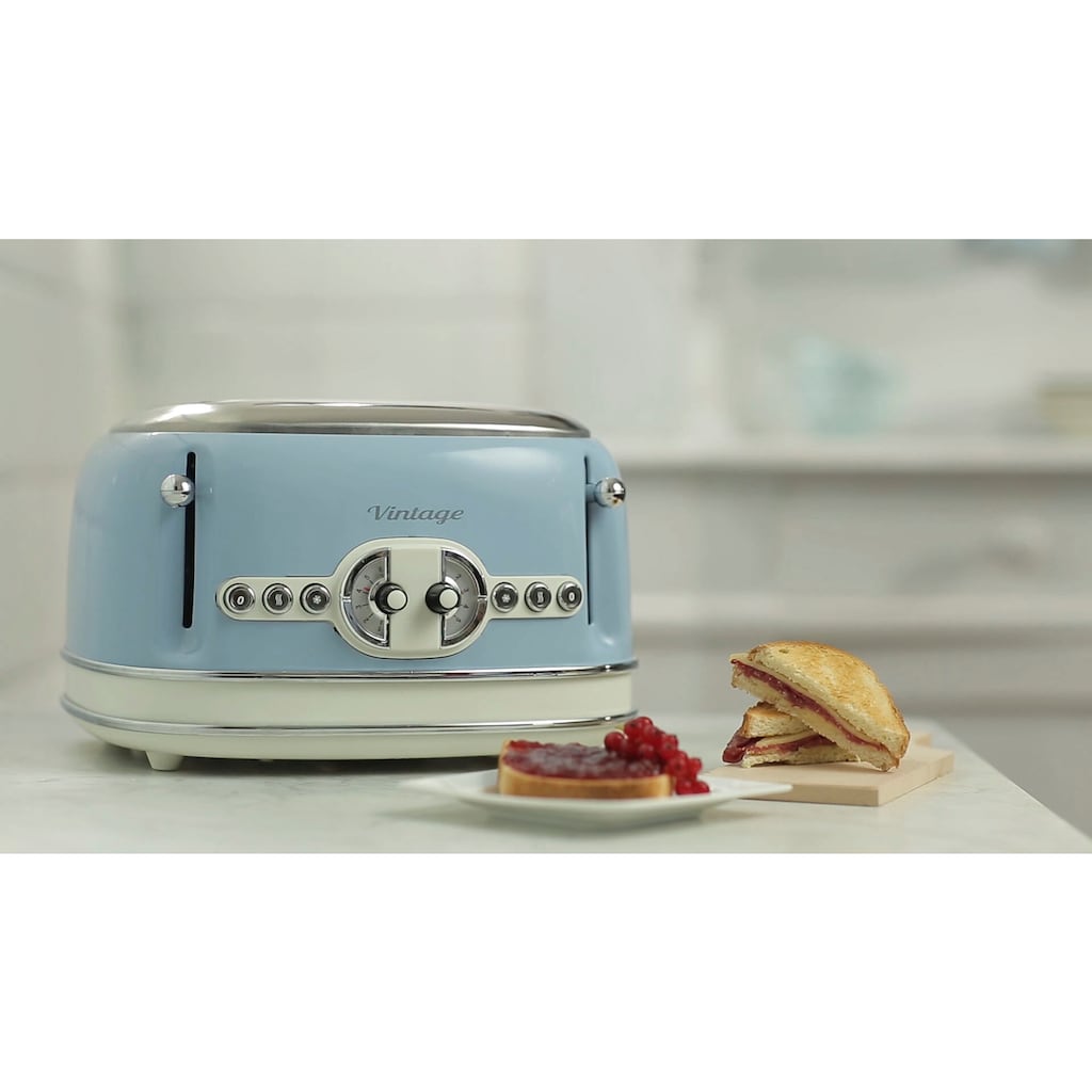 Ariete Toaster »Vintage«, 4 kurze Schlitze, für 4 Scheiben, 1630 W