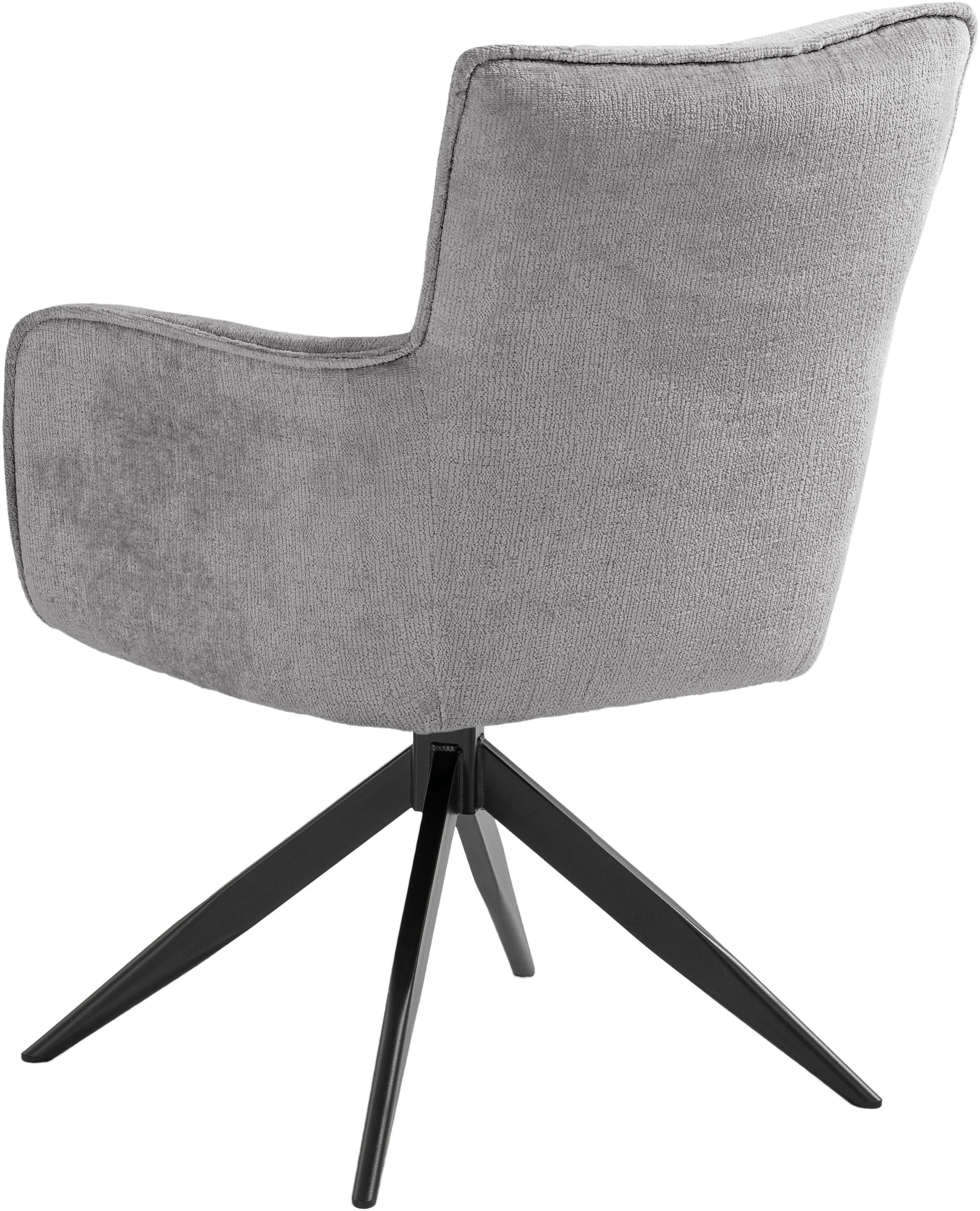 Thumbnail - set one by Musterring Armlehnstuhl "Tucson" (Set) (Set), 2er Set, mit Drehfunktion, Stativgestell Eisen schwarz