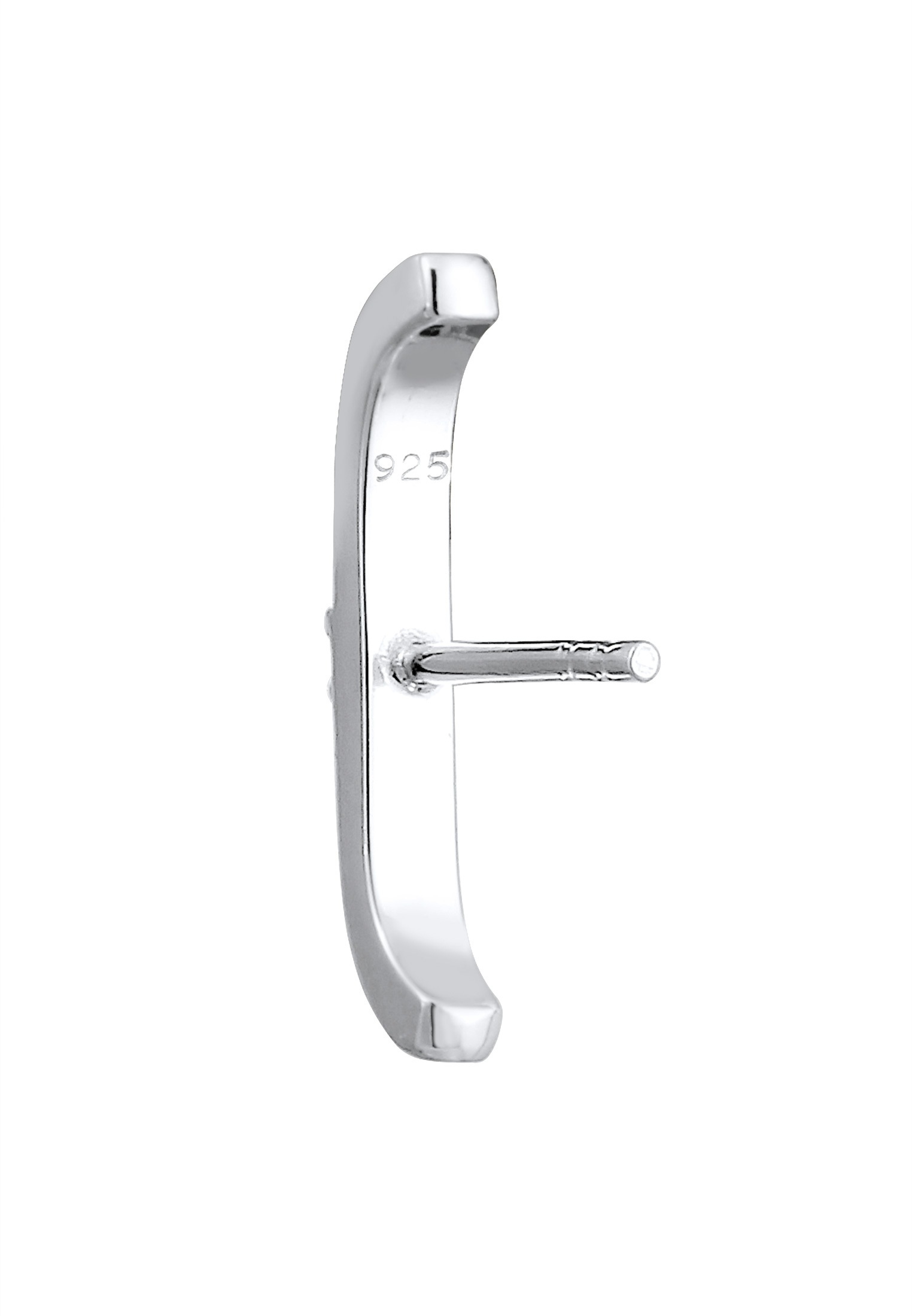 Elli Paar Ohrstecker »Ohrstecker mit Glas Kristall Weiß 925 Sterling Silber«