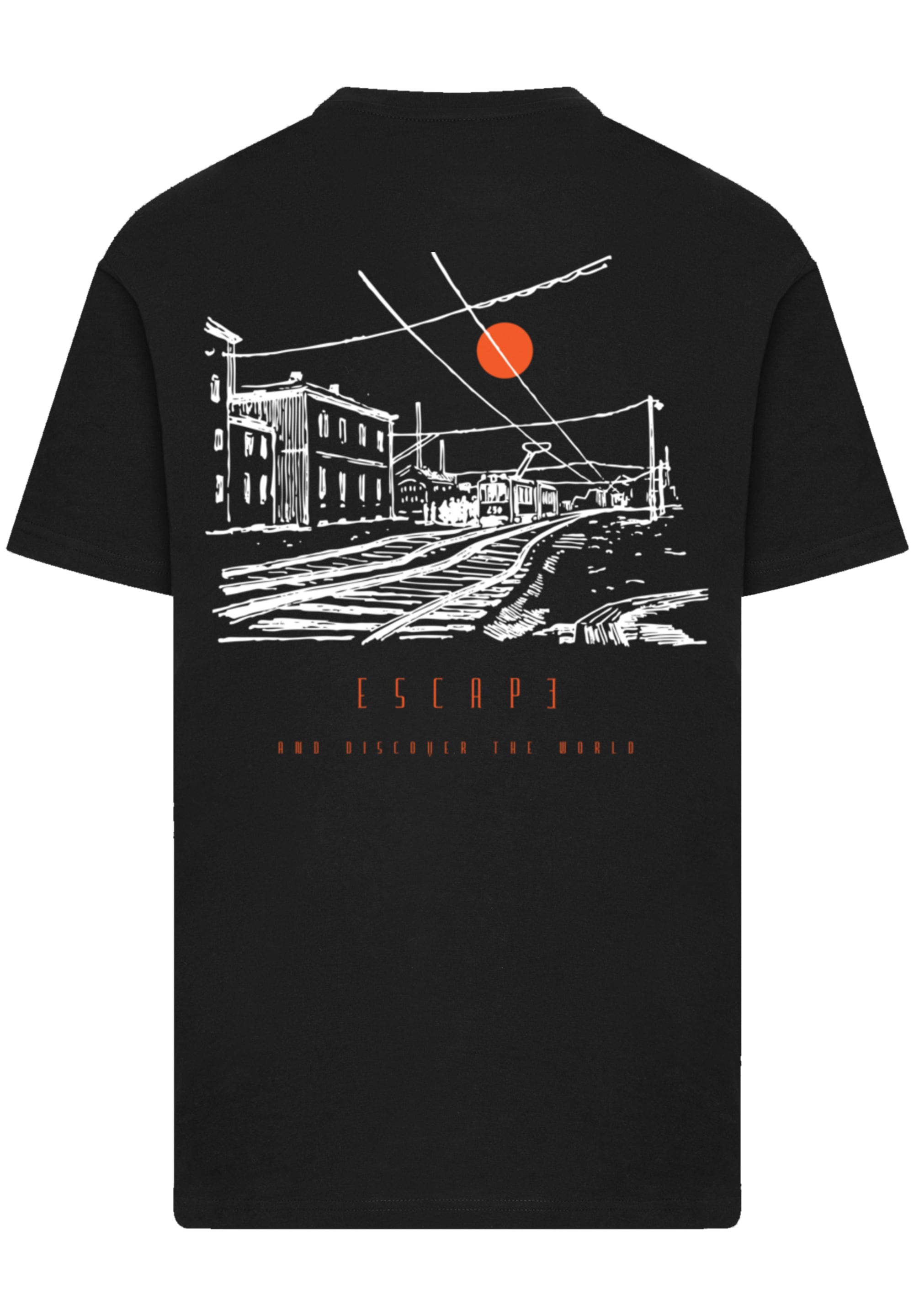 F4NT4STIC T-Shirt »Escape Discover the World Town Train Station«, Premium Qualität, ESCAPE Collection