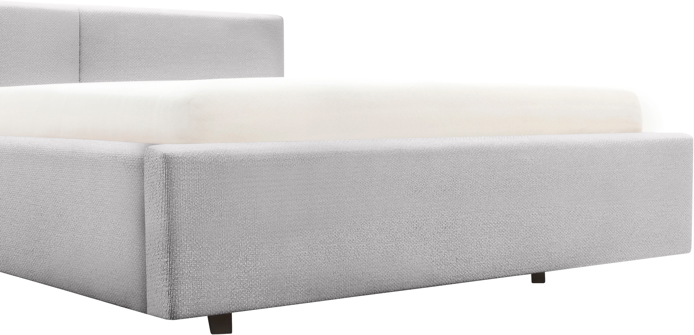 meise.möbel Polsterbett »Cube wahlweise mit Matratze und Bettkasten«, extra flaches Kopfteil, erhältlich in den Breiten 140cm, 160cm & 180cm