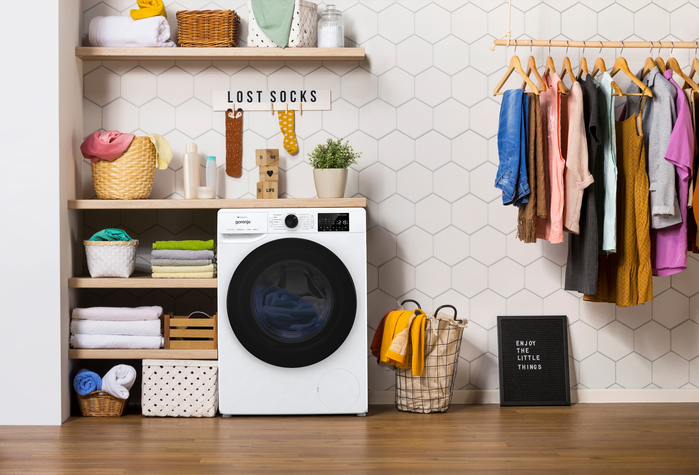 GORENJE Waschmaschine »WPNEI14A2TS«, 10 kg, 1400 U/min, Energieklasse A-20%