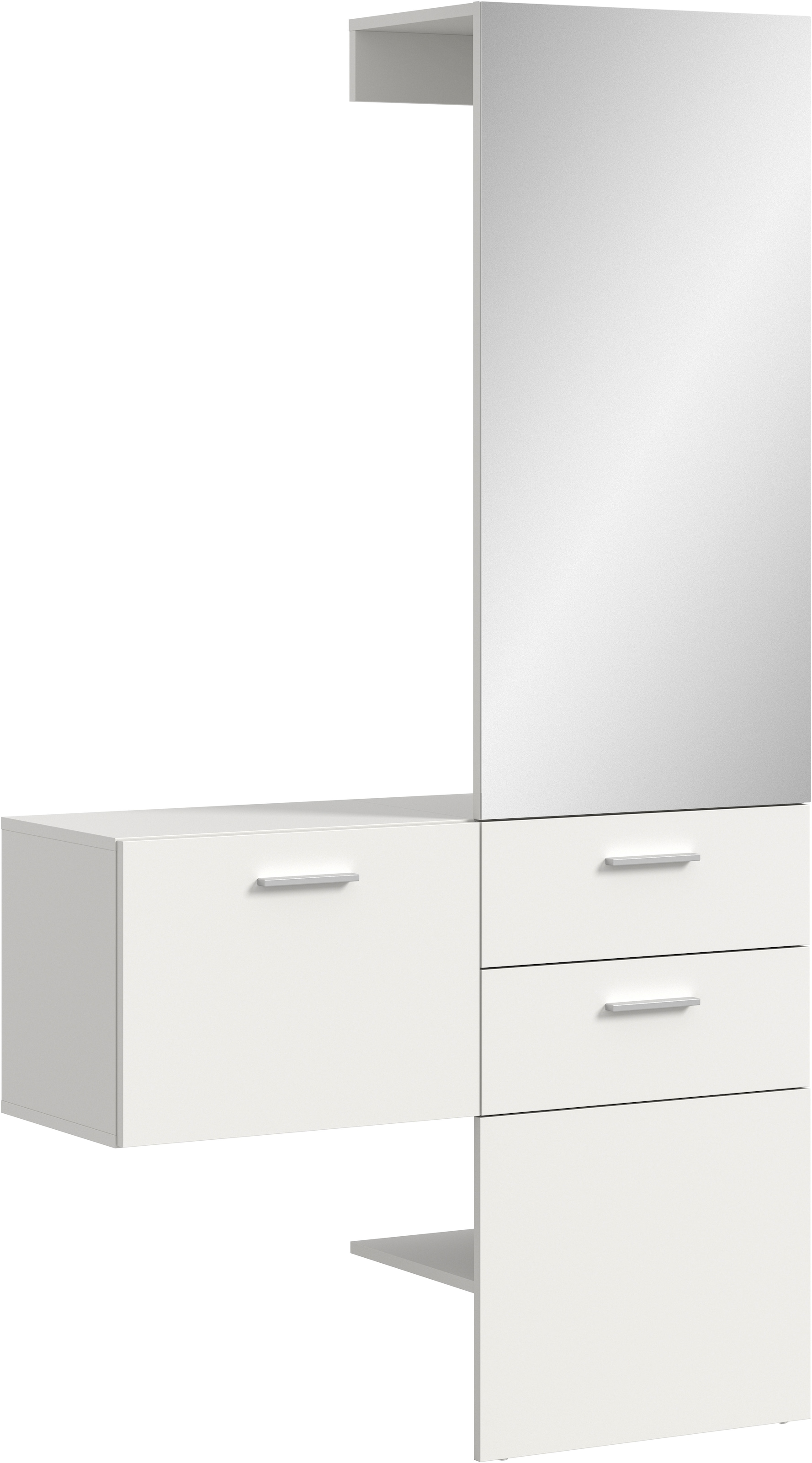 INOSIGN Garderoben-Set, (Set, 2 St.), Lumo, Garderobenset Breite: 104 cm, Spiegel, 2 Schubladen, Flur, Diele