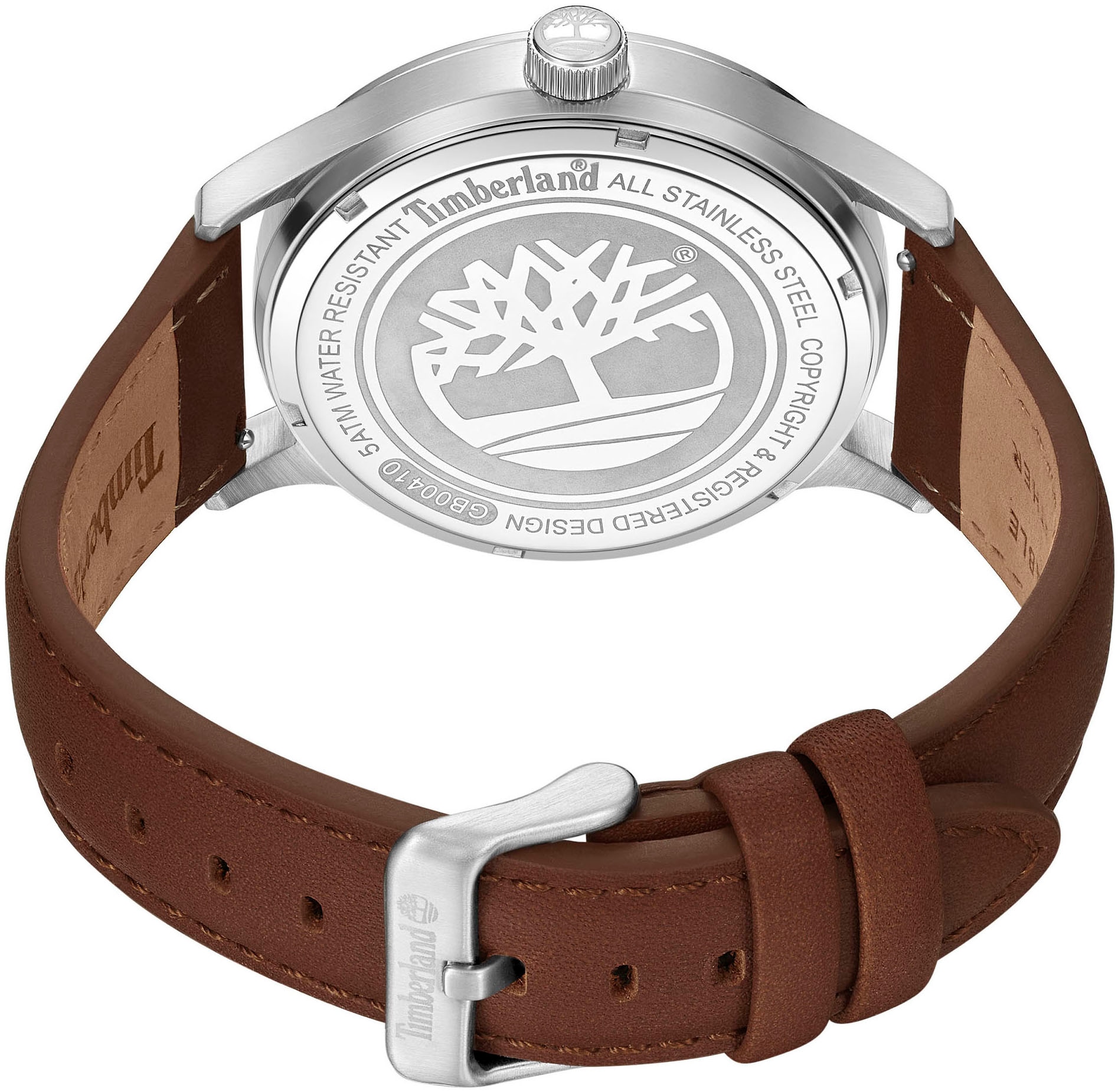 Timberland Quarzuhr »TRUMBULL«, Armbanduhr, Herrenuhr, Datum, Lederarmband