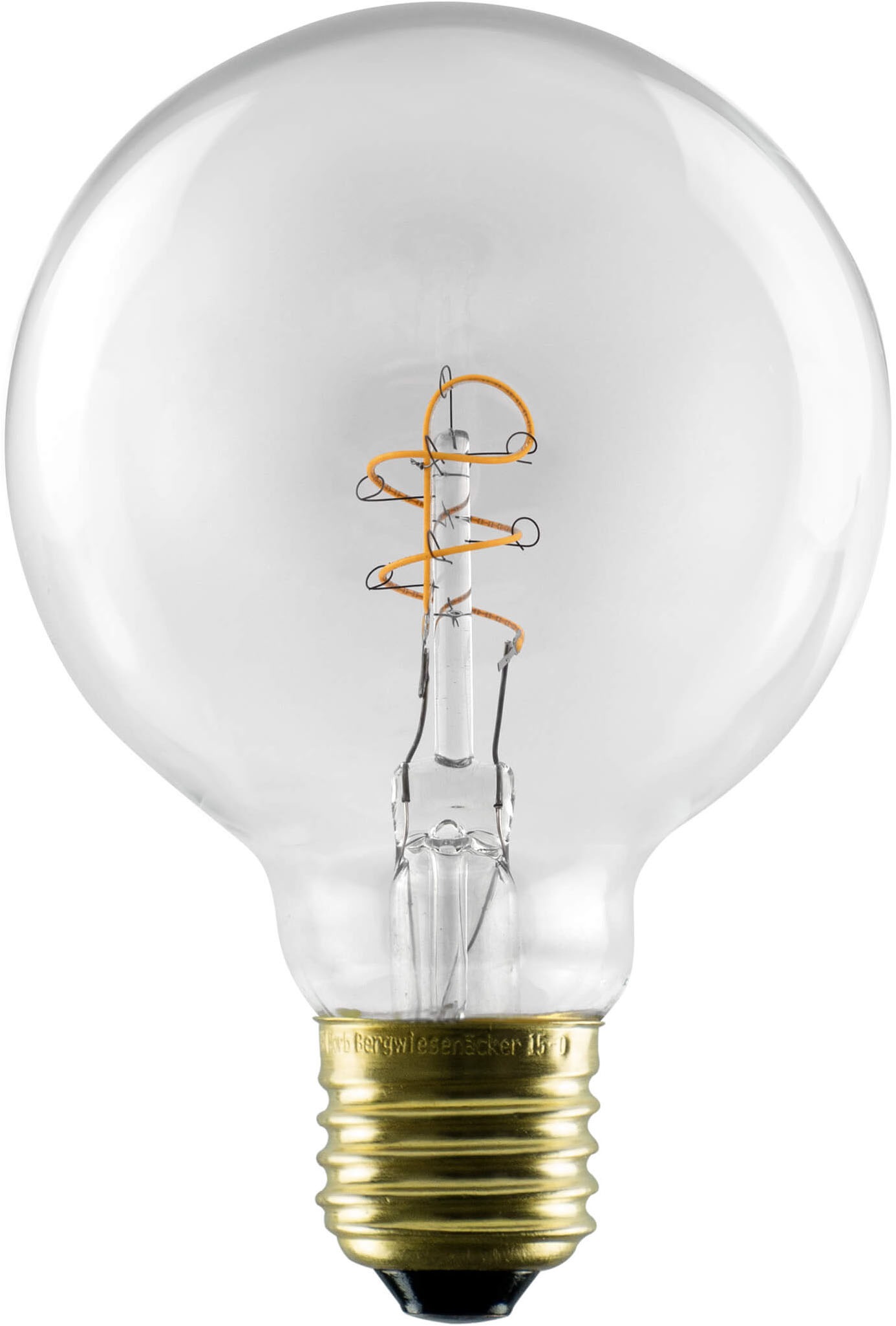 SEGULA LED-Filament "LED Globe 80 klar, E27", L:12,5cm Ø:8cm, transparent, Leuchtmittel