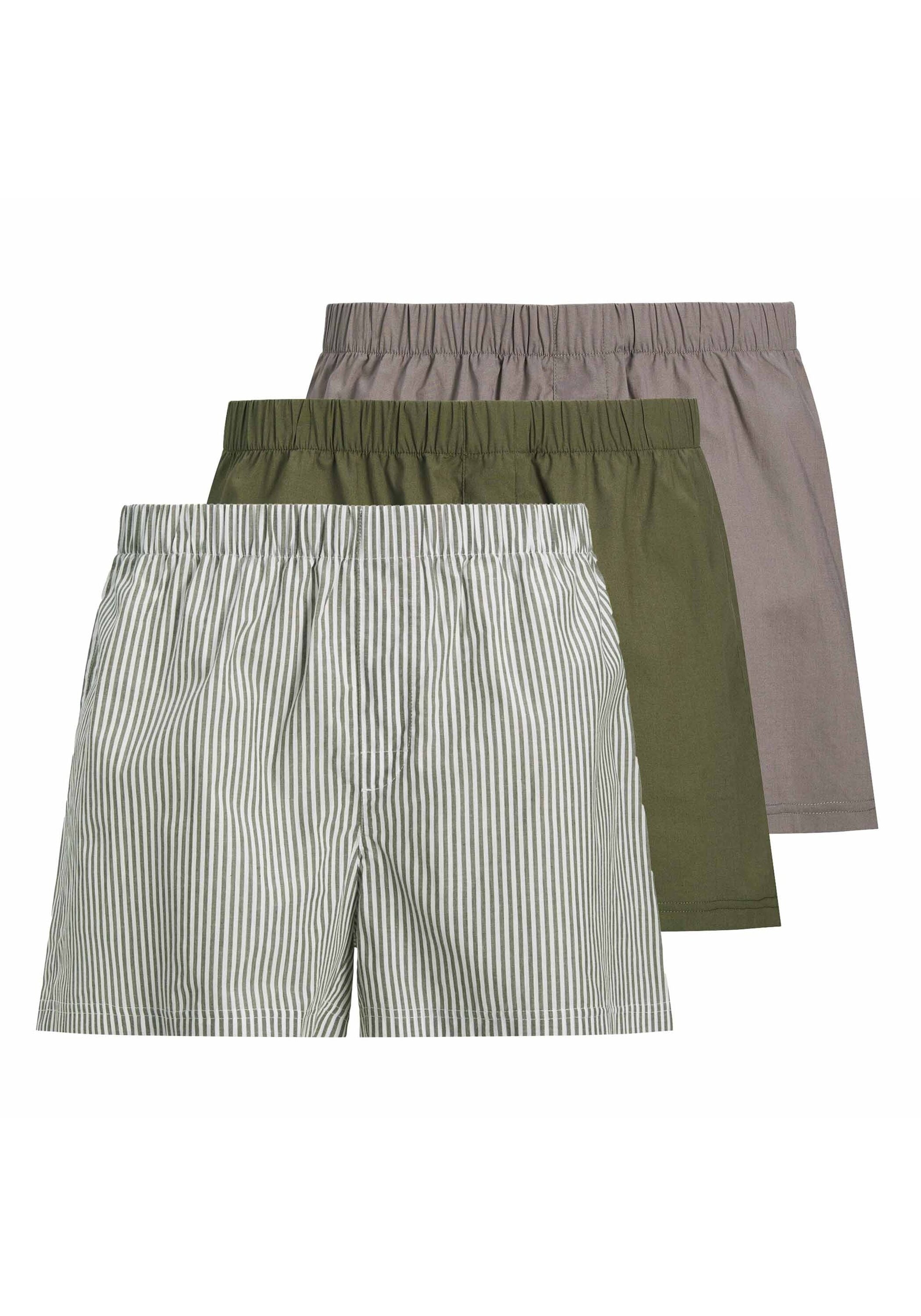 JACK & JONES Herren Webboxer "Web-Boxershorts JACMILANO WOVEN BOXERS 3 PACK 3er Pack", Gr. XXL, bunt, Obermaterial: 100% Baumwolle CO., Unterhosen