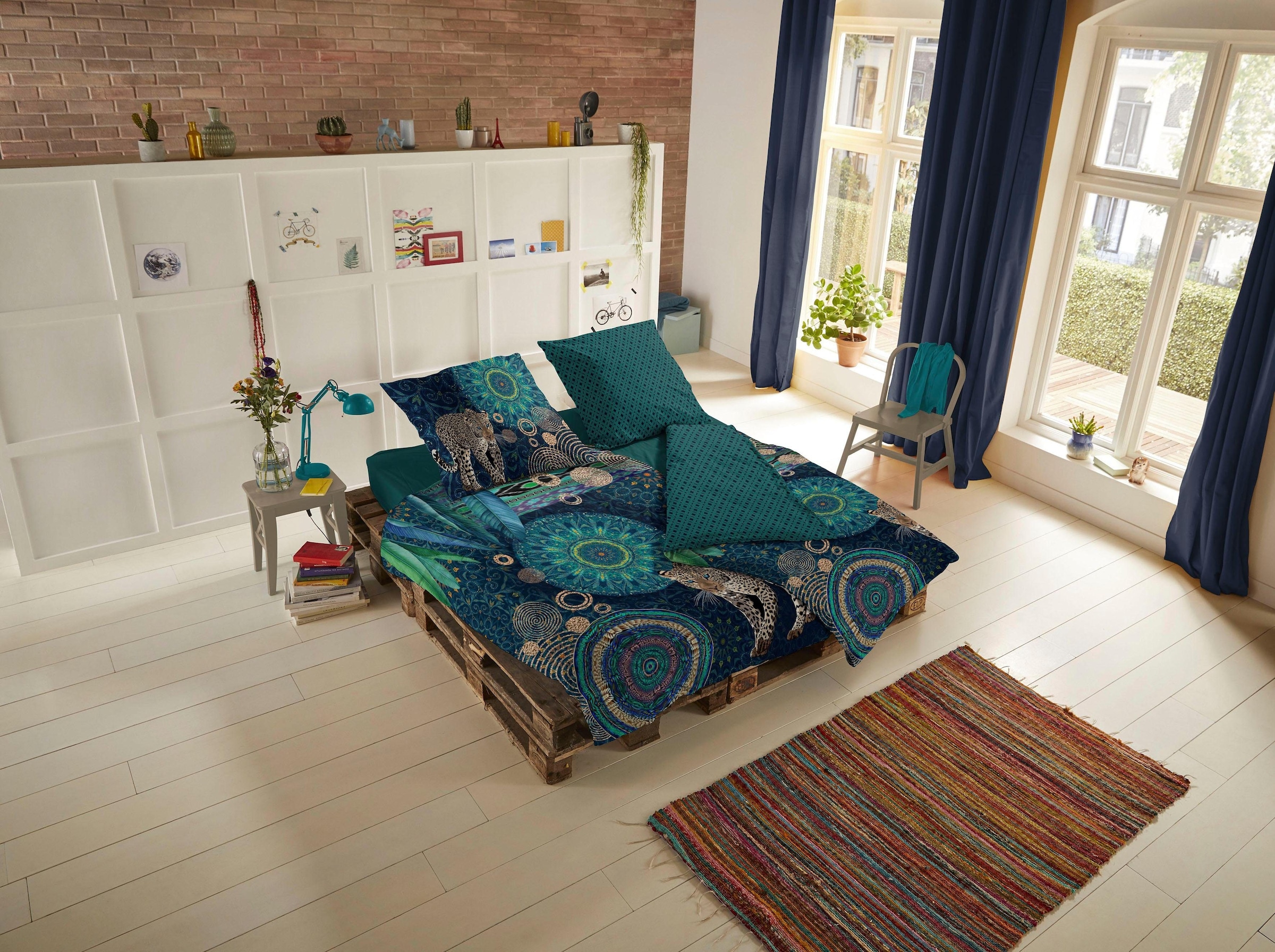 hip Wendebettwäsche "Imena" 2 Stk. tlg. Mako-Satin, 155x220, Reißverschluss günstig online kaufen