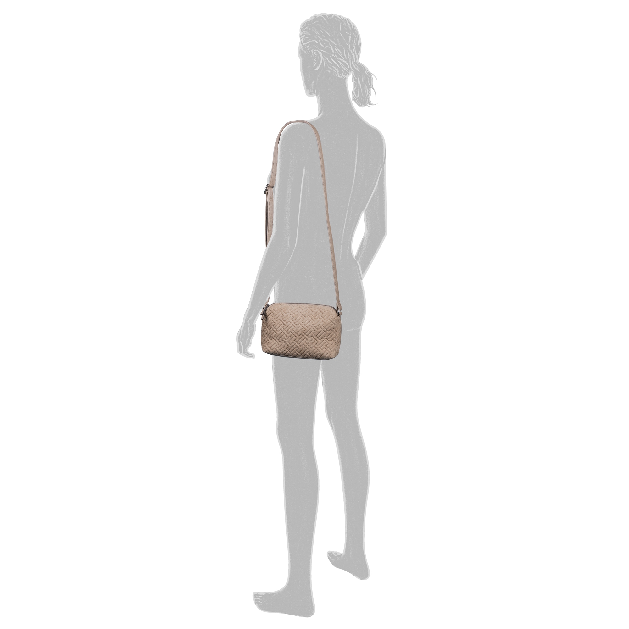 TOM TAILOR Handtasche »Xanthia« Damen Umhängetasche mit Prägung