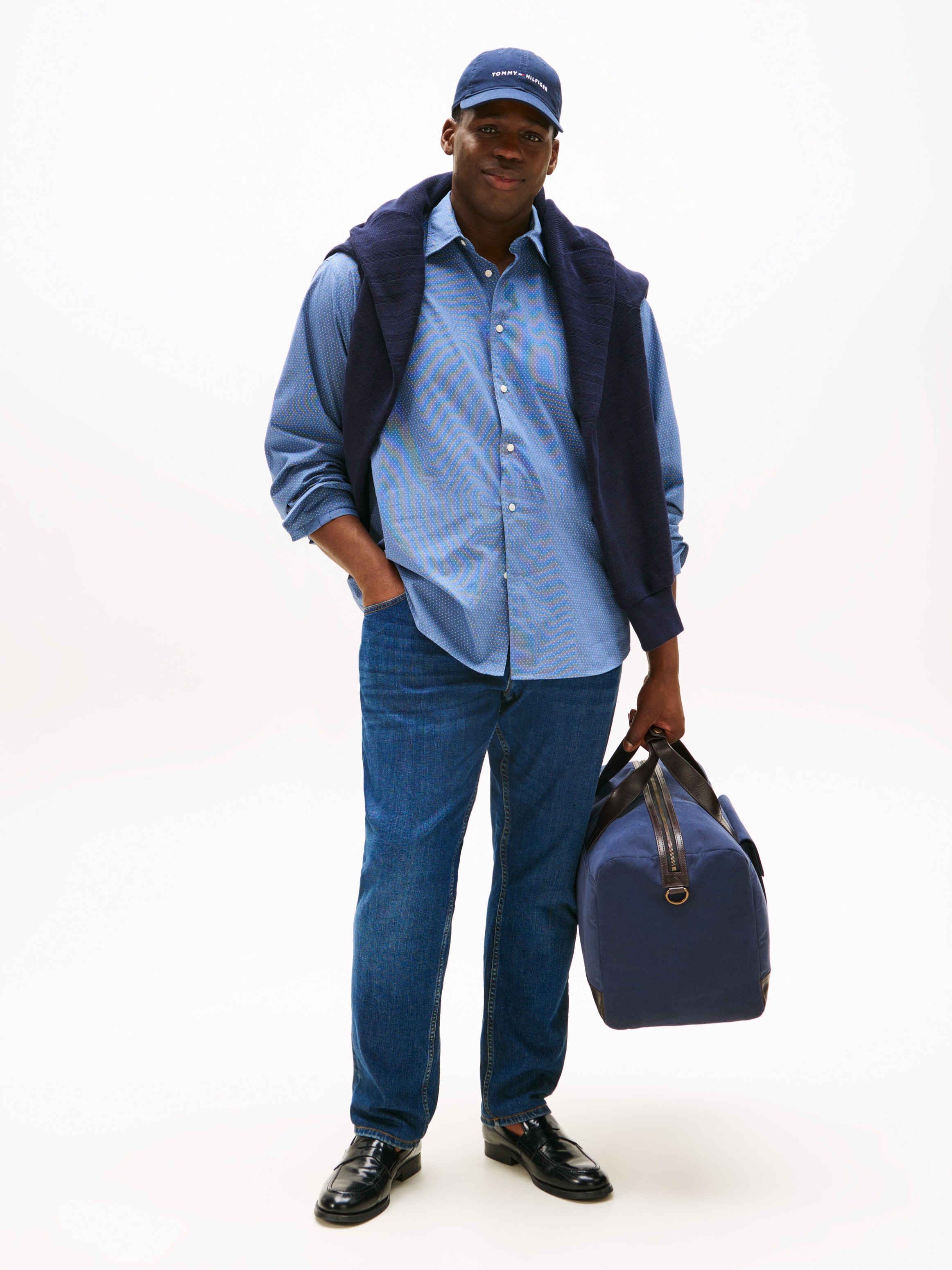 Tommy Hilfiger Big & Tall Langarmhemd "BT-FLEX POPLIN MINI PNT RF SRT-B", G günstig online kaufen