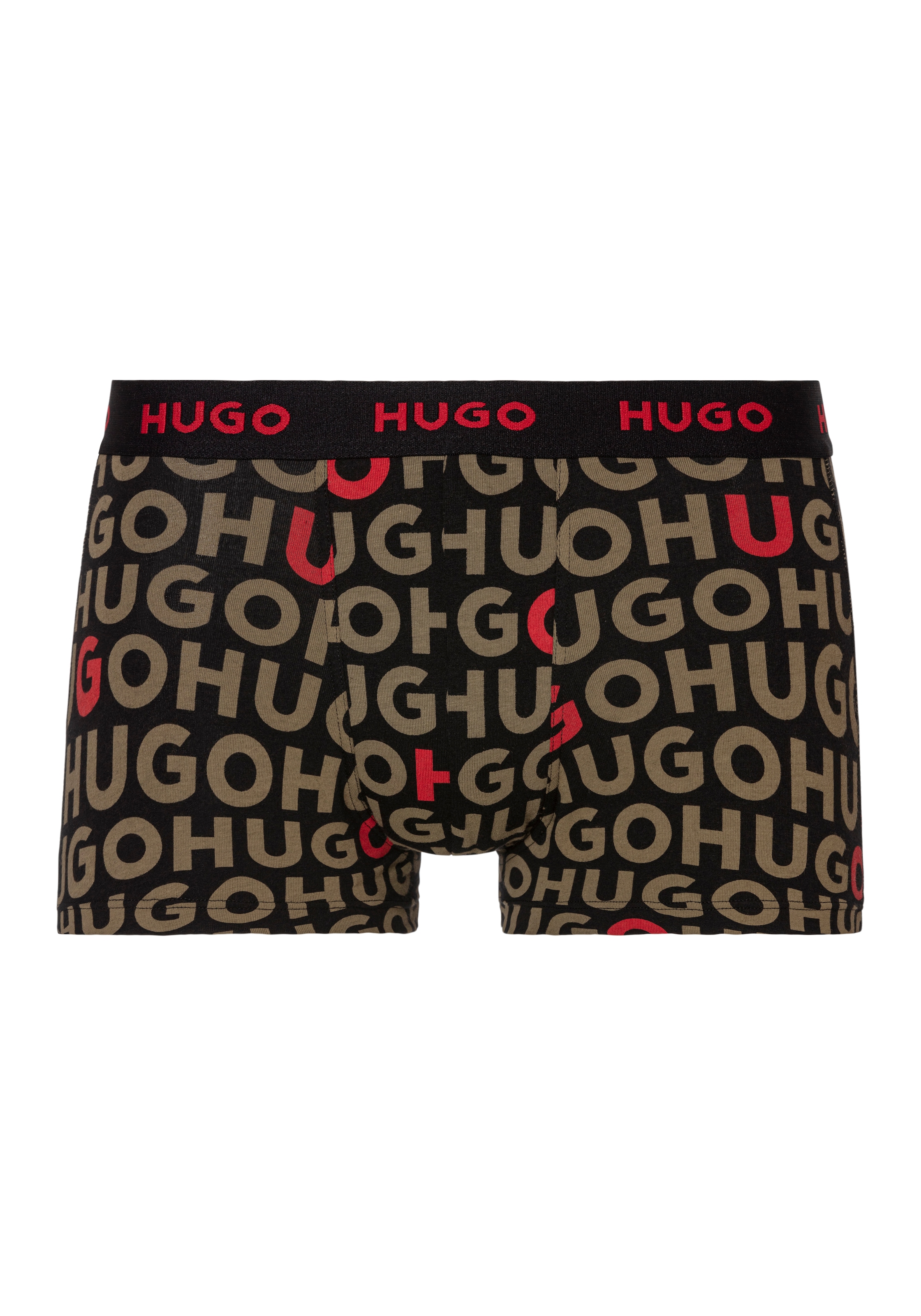 HUGO Underwear Trunk »TRUNK TRIPLET DESIGN«, (Packung, 3 St., 3er), mit elastischem Bund